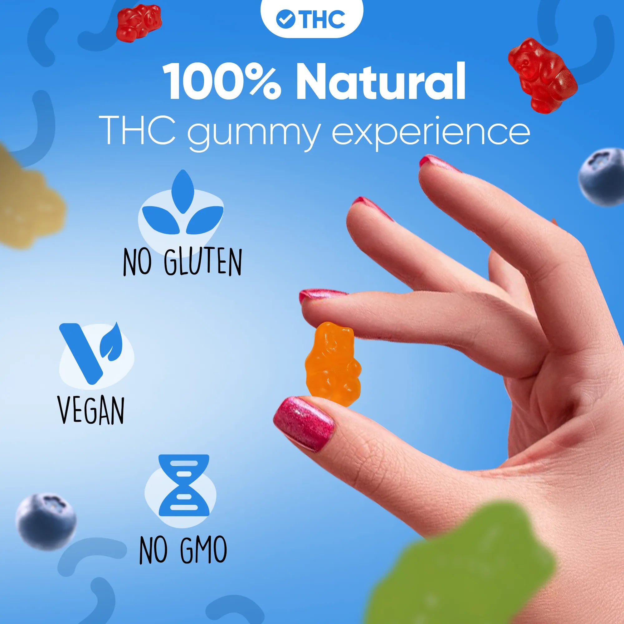 THC Gummies Blueberry