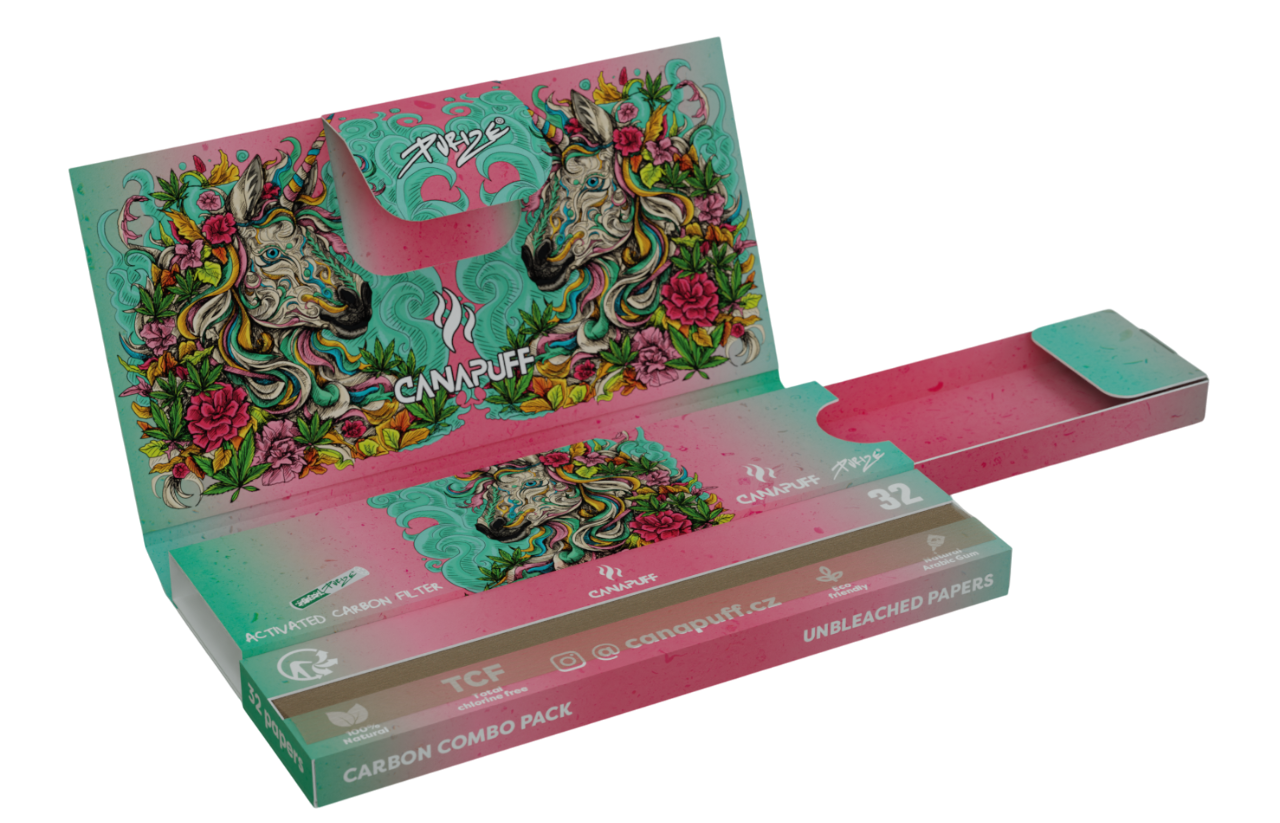 Canapuff Rolling Papers - Carbon Combo Pack - Unicorn Piss-Canapuff