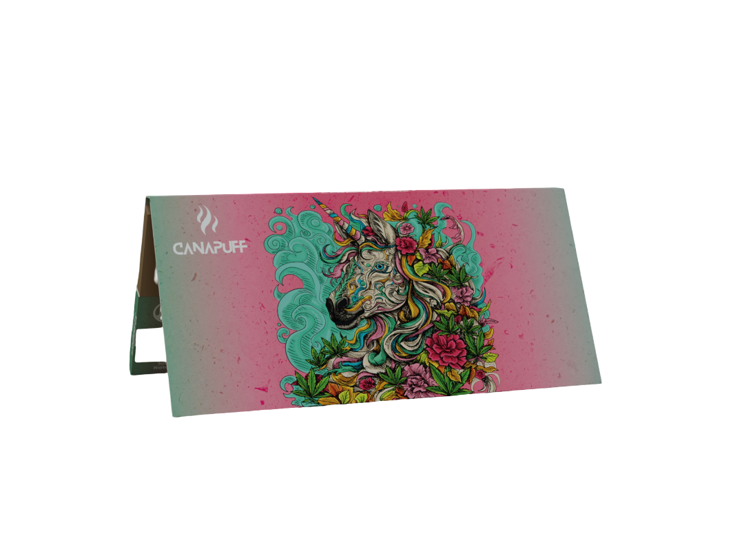 Canapuff Rolling Papers - Maxi Pack KSW with Tips - Unicorn Piss-Canapuff