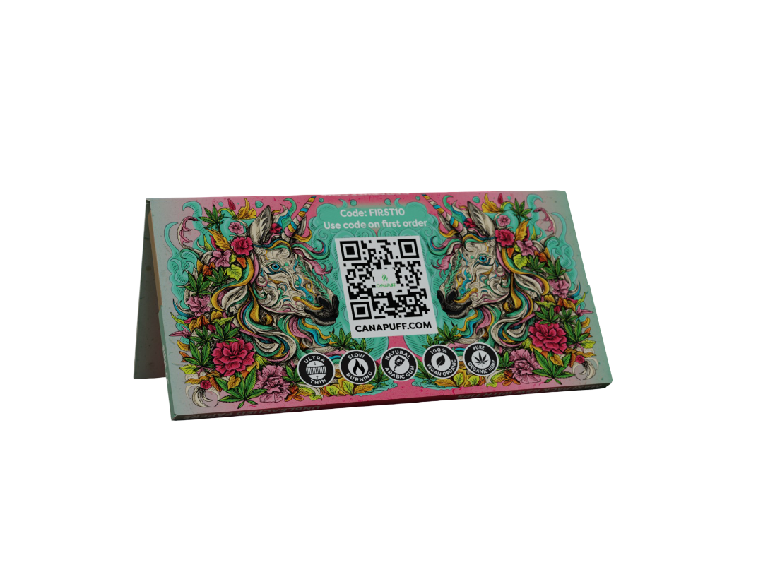 Canapuff Rolling Papers - Maxi Pack KSW with Tips - Unicorn Piss-Canapuff