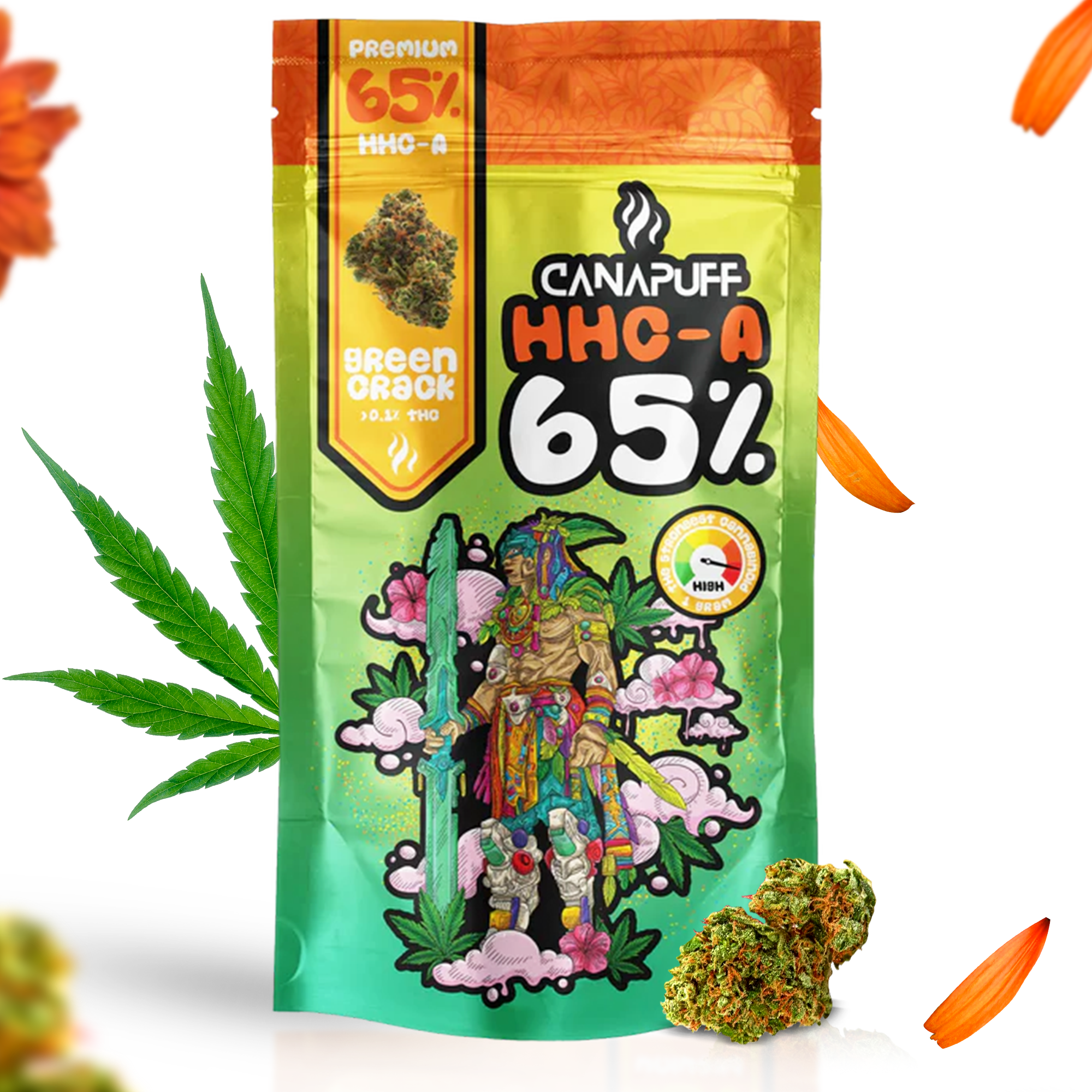 Canapuff - Green Crack 65% - HHC-A Kwiaty-Canapuff