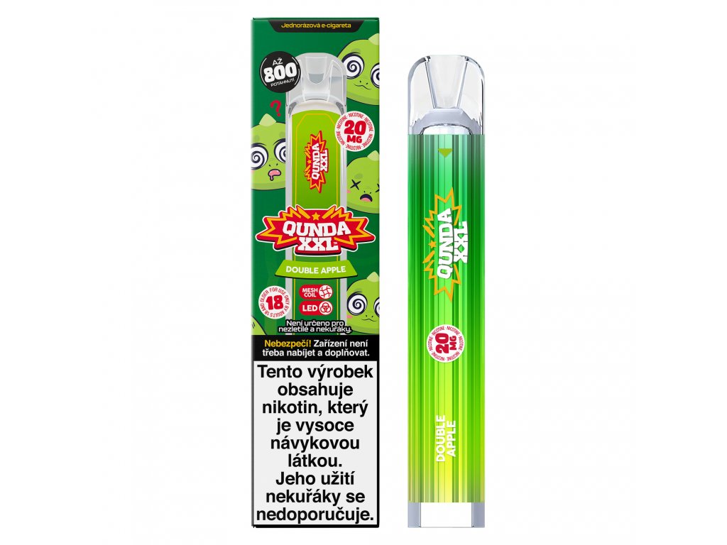 Qunda XXL Double Apple - Nicotină Vape