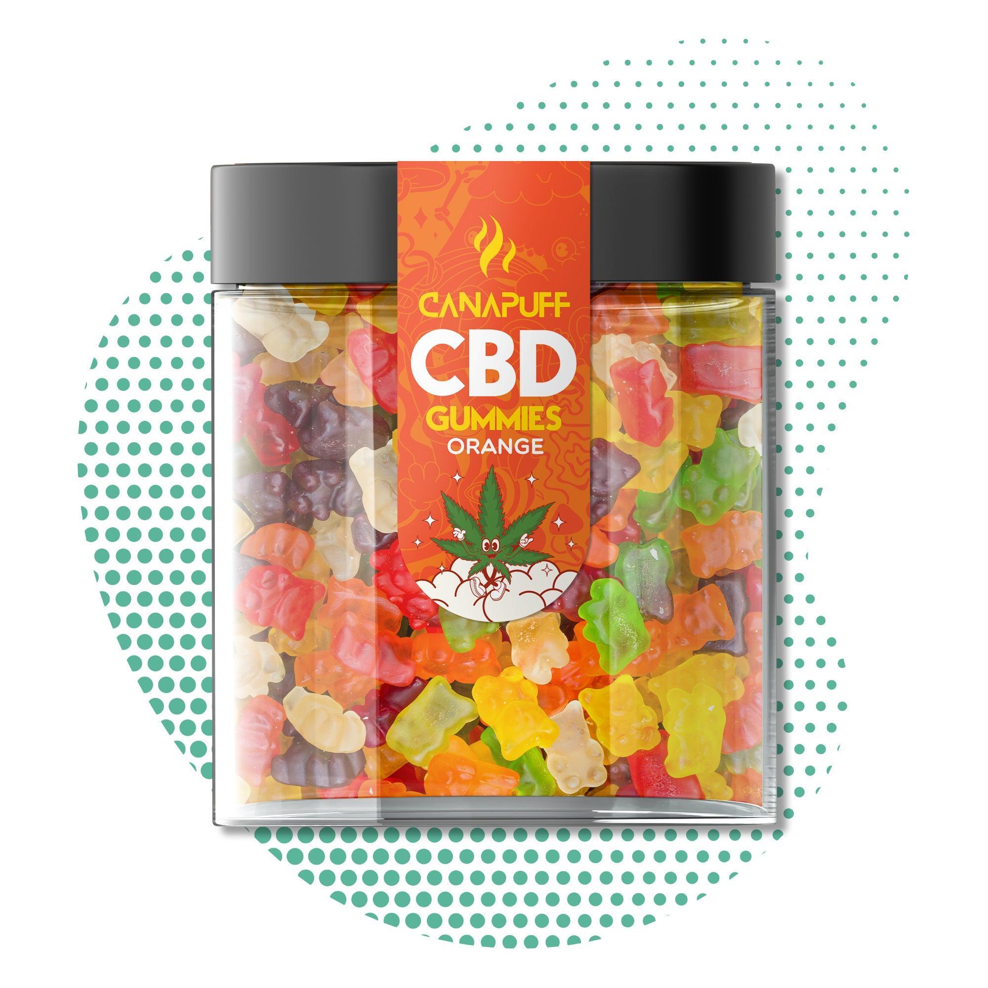 Canapuff - CBD-gumicukorkák - Narancs-Canapuff