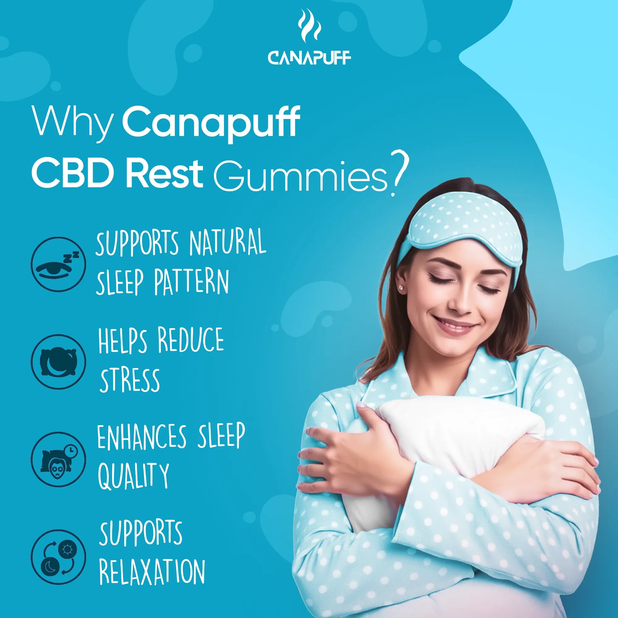 Canapuff - CBD-gumicukorkák - Rest-Canapuff