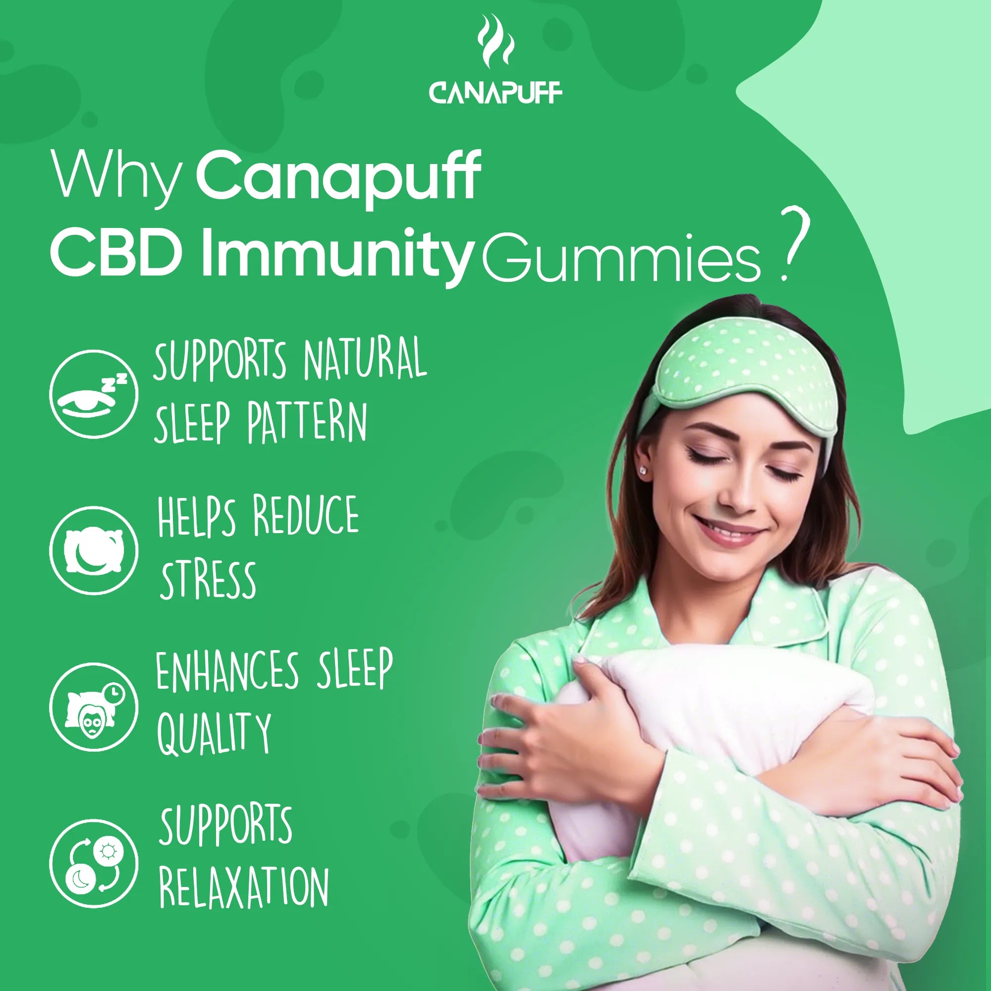 Canapuff - CBD-gumicukorkák - Immunity-Canapuff