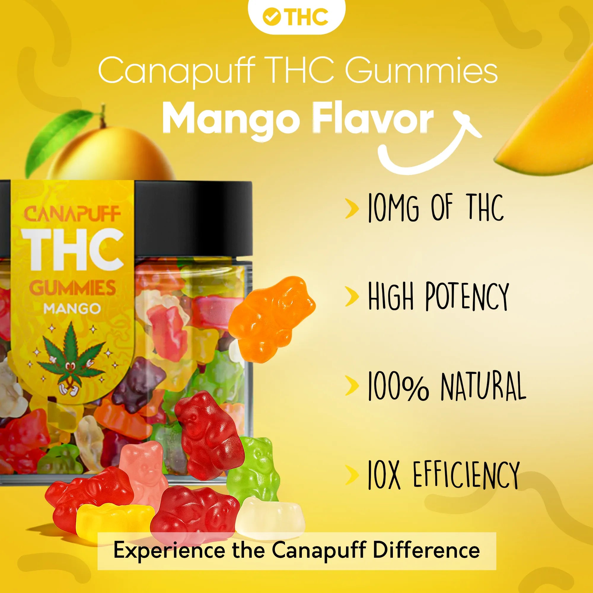 Gomme THC al mango