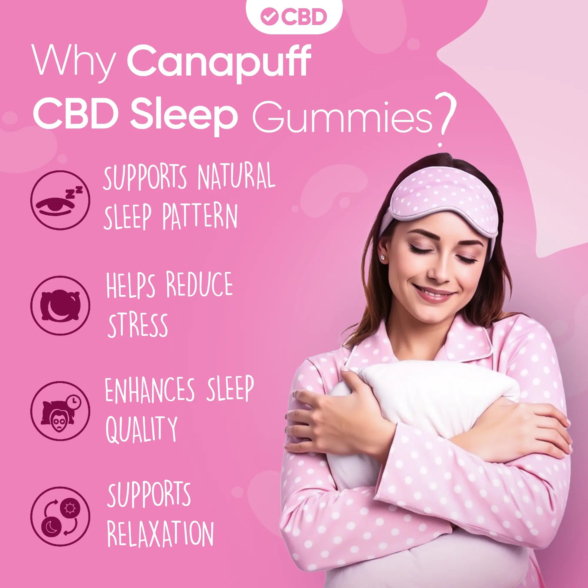 Canapuff - CBD-gumicukorkák - Sleep-Canapuff