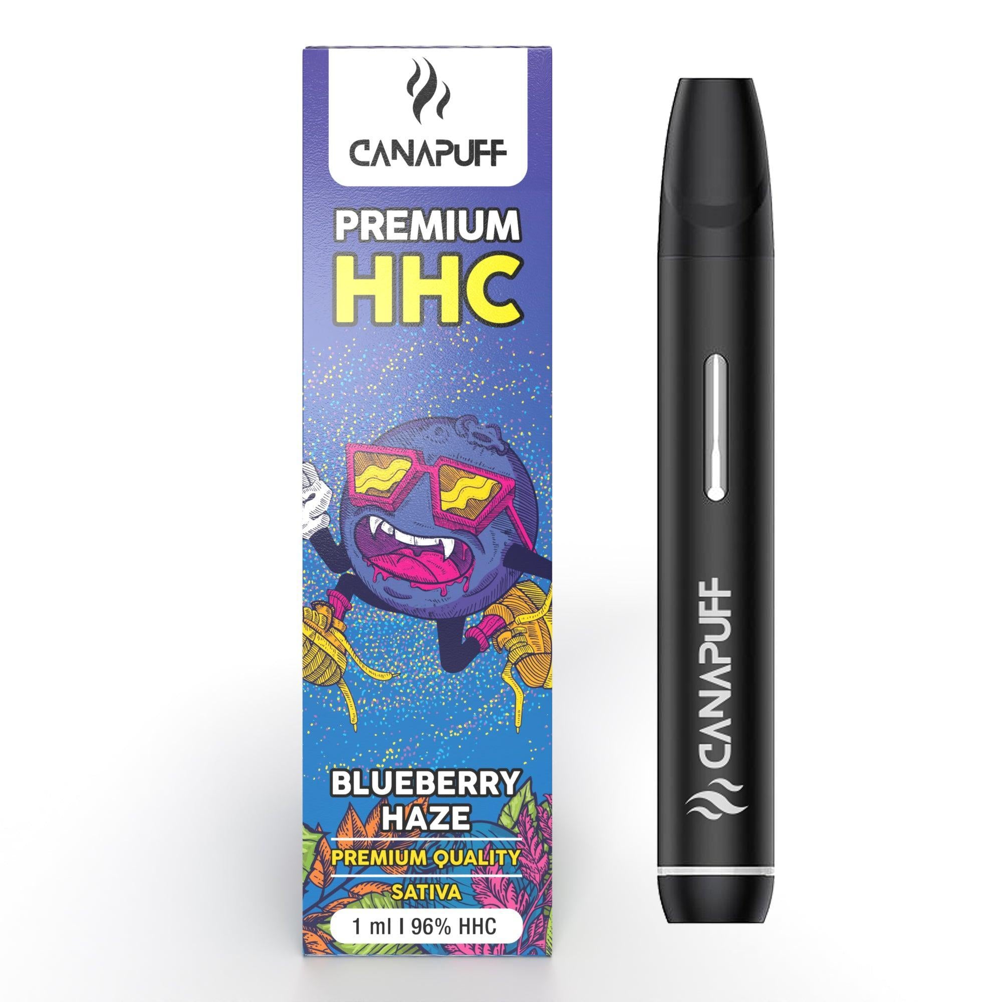 blueberry haze 96 hhc Canapuff egyszeri használat 1ml