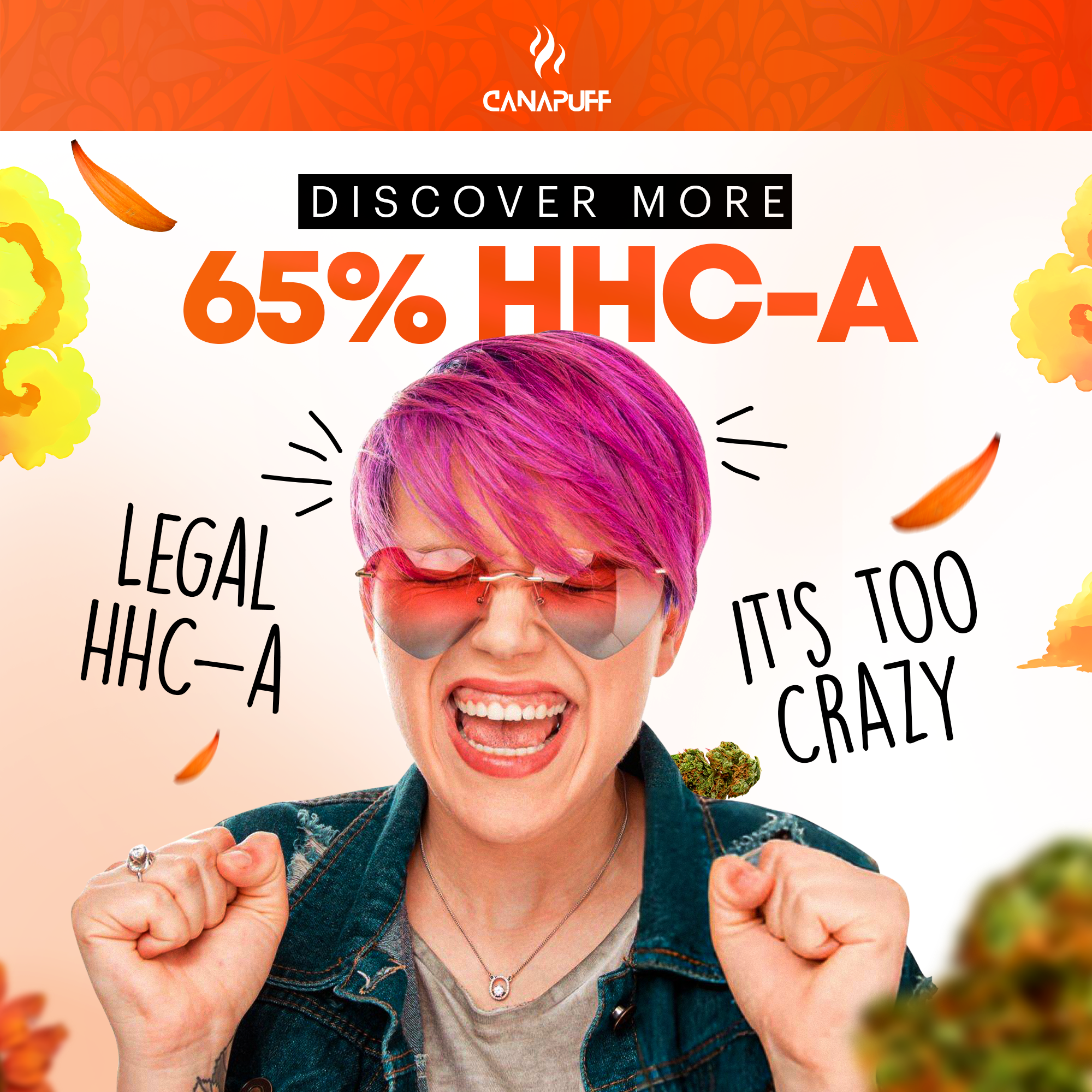 Canapuff - Green Crack 65% - HHC-A Kwiaty-Canapuff