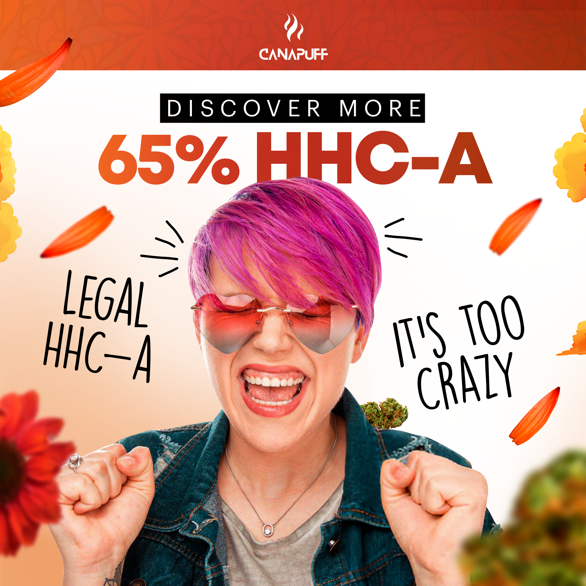 Canapuff - Tangie Dream 65% - HHC-A Flowers-Canapuff