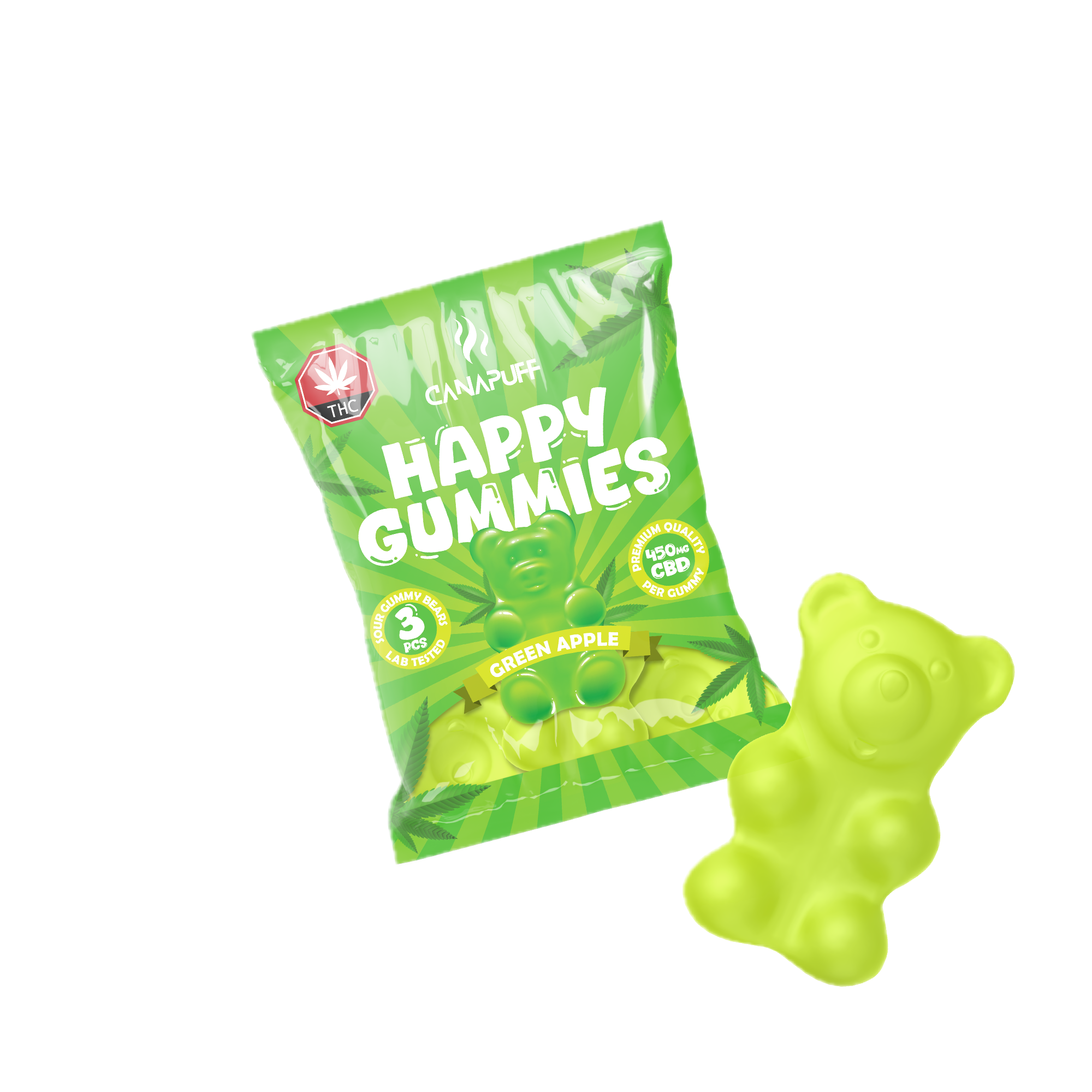 CBD Gummies Mela verde