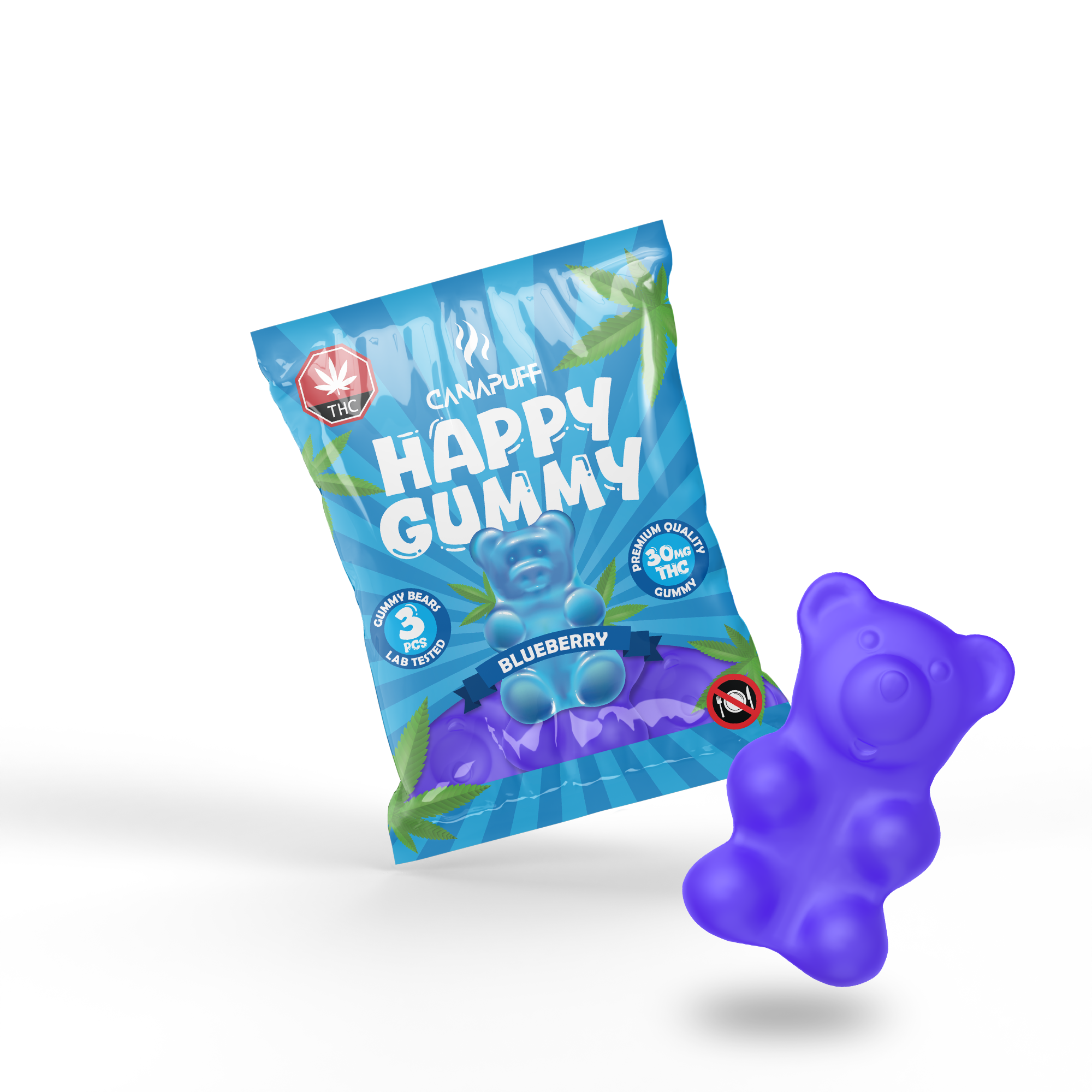 THC gumicukorkák Áfonya