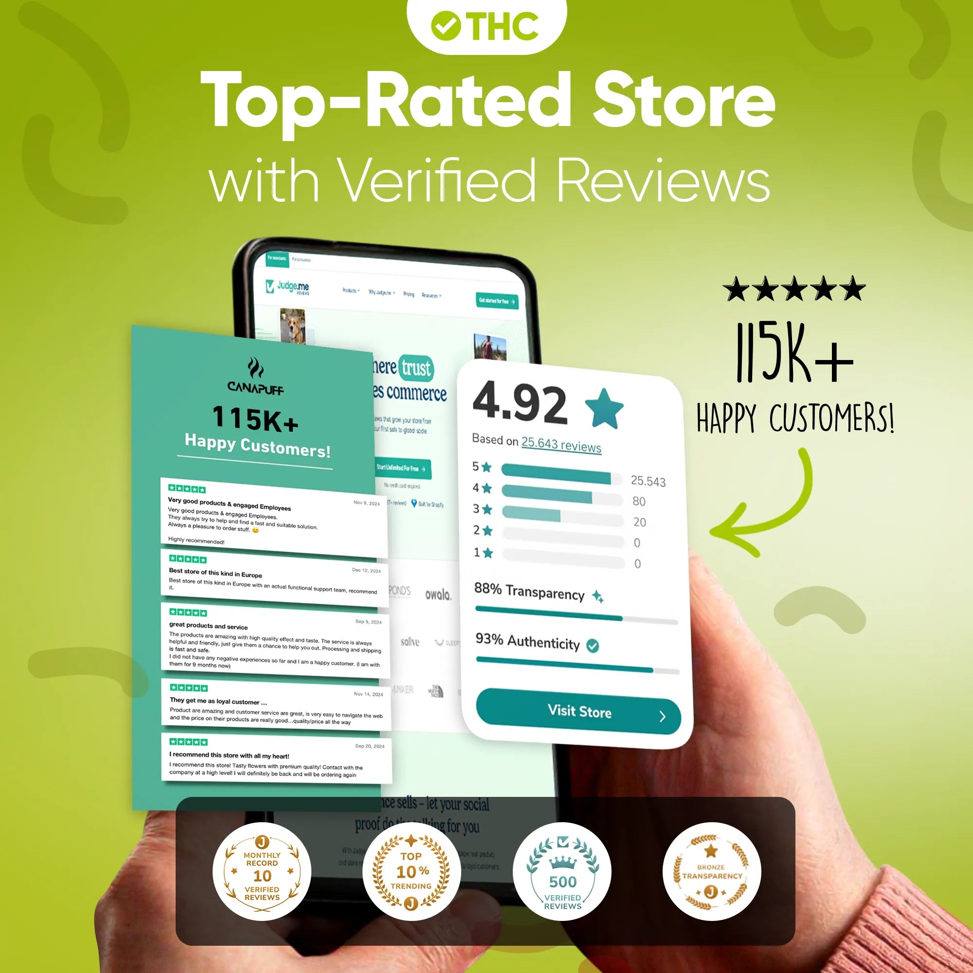 THC Gummies Green Apple-Canapuff