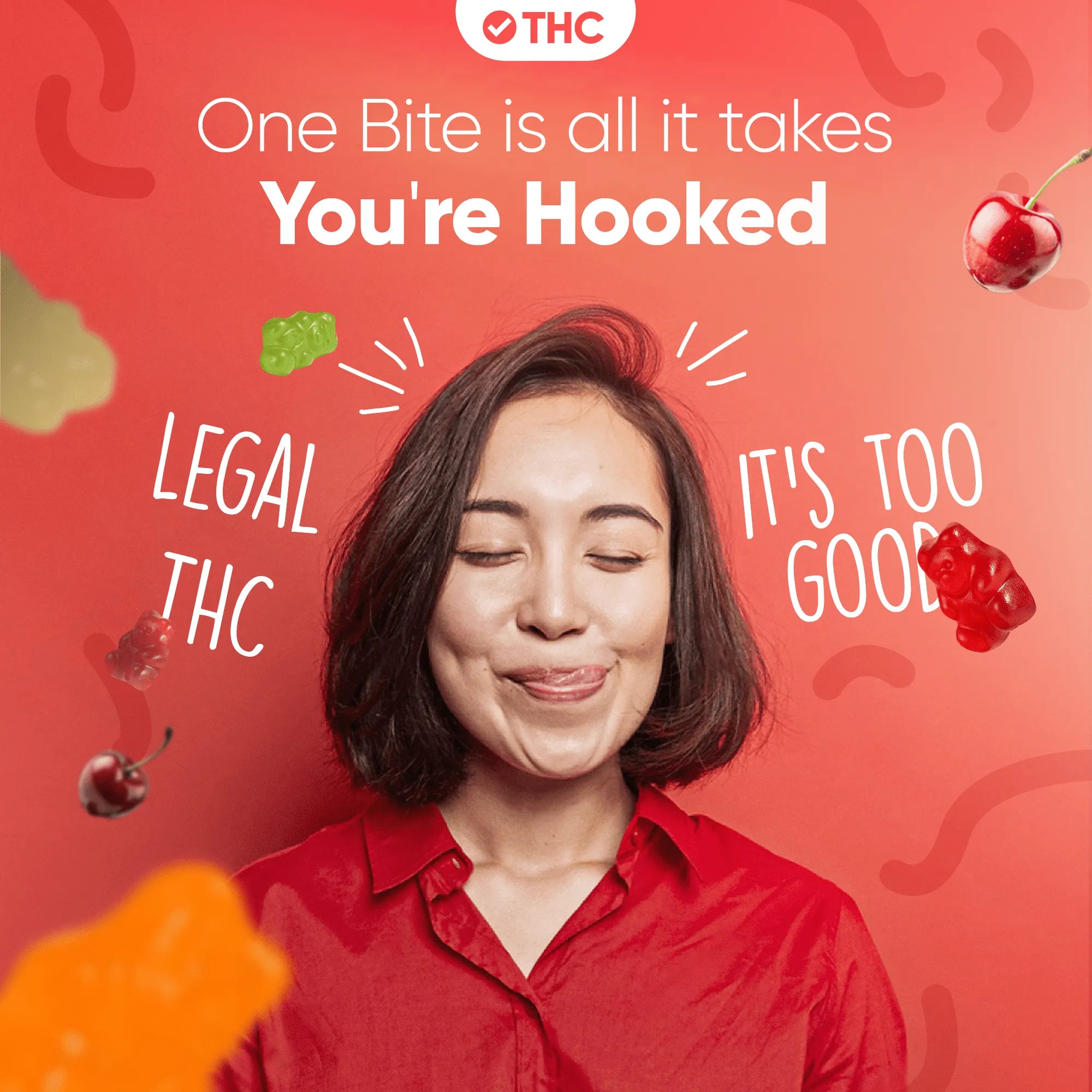 THC Gummies Cherry-Canapuff