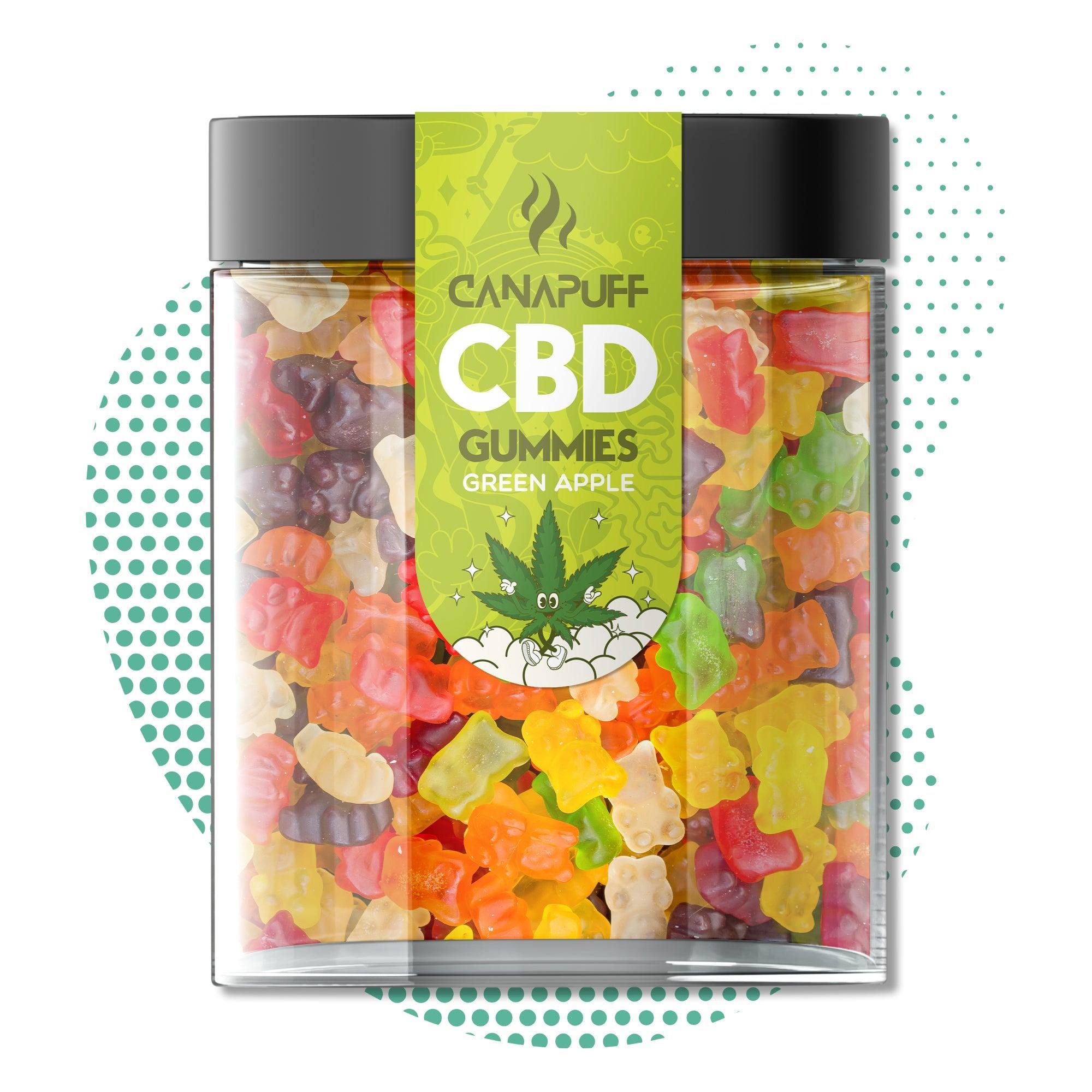 Canapuff - CBD-gumicukorkák - Zöld Alma-Canapuff