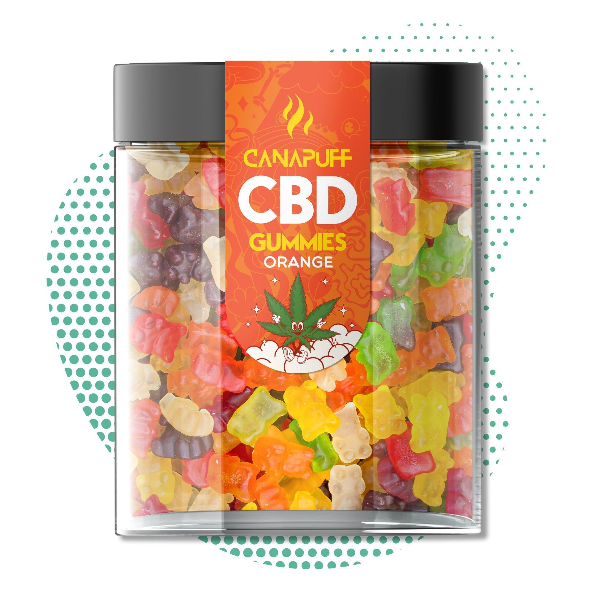 Canapuff - CBD-gumicukorkák - Narancs-Canapuff