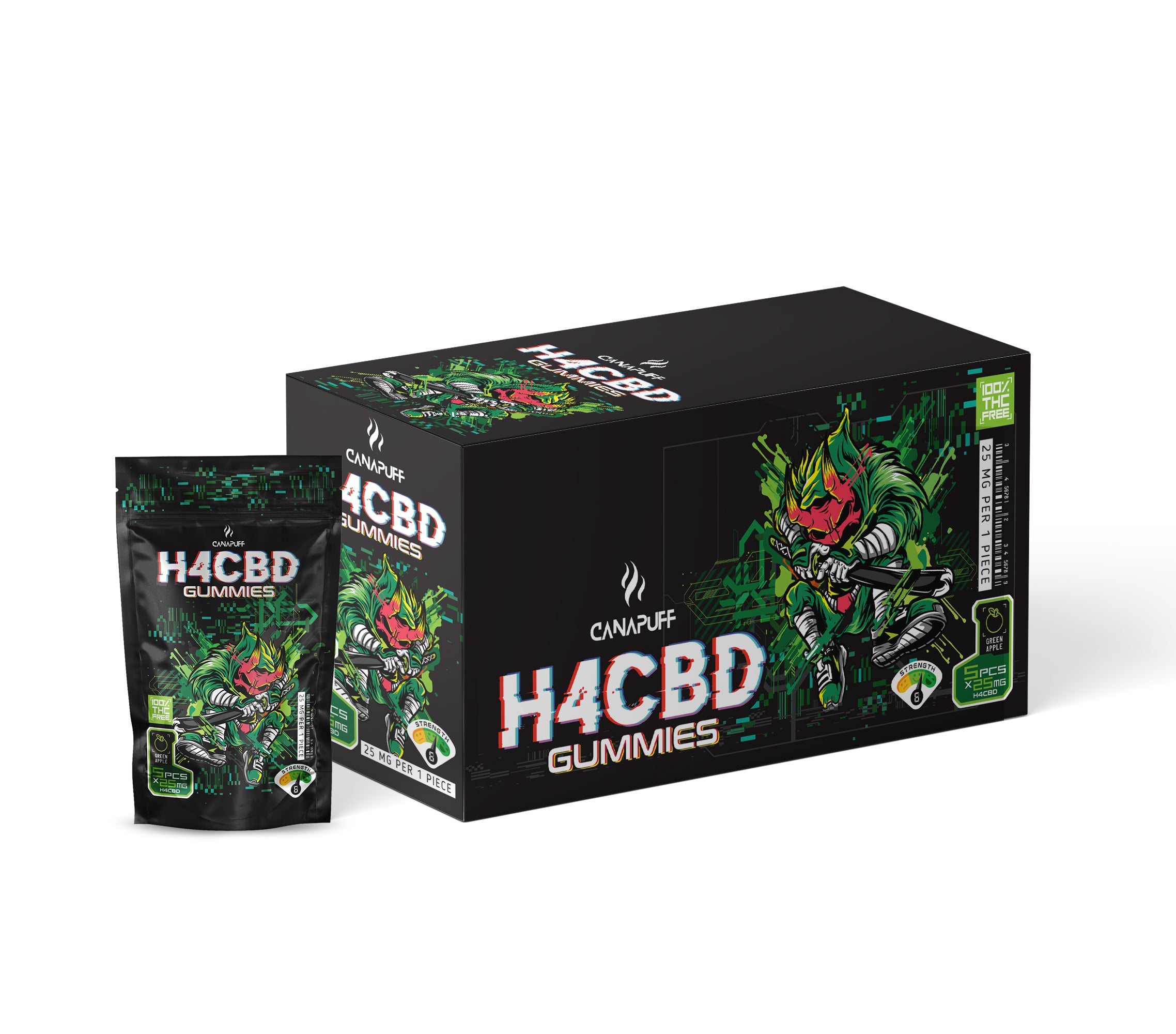 Canapuff - Gummies H4CBD - Green Apple Canapuff