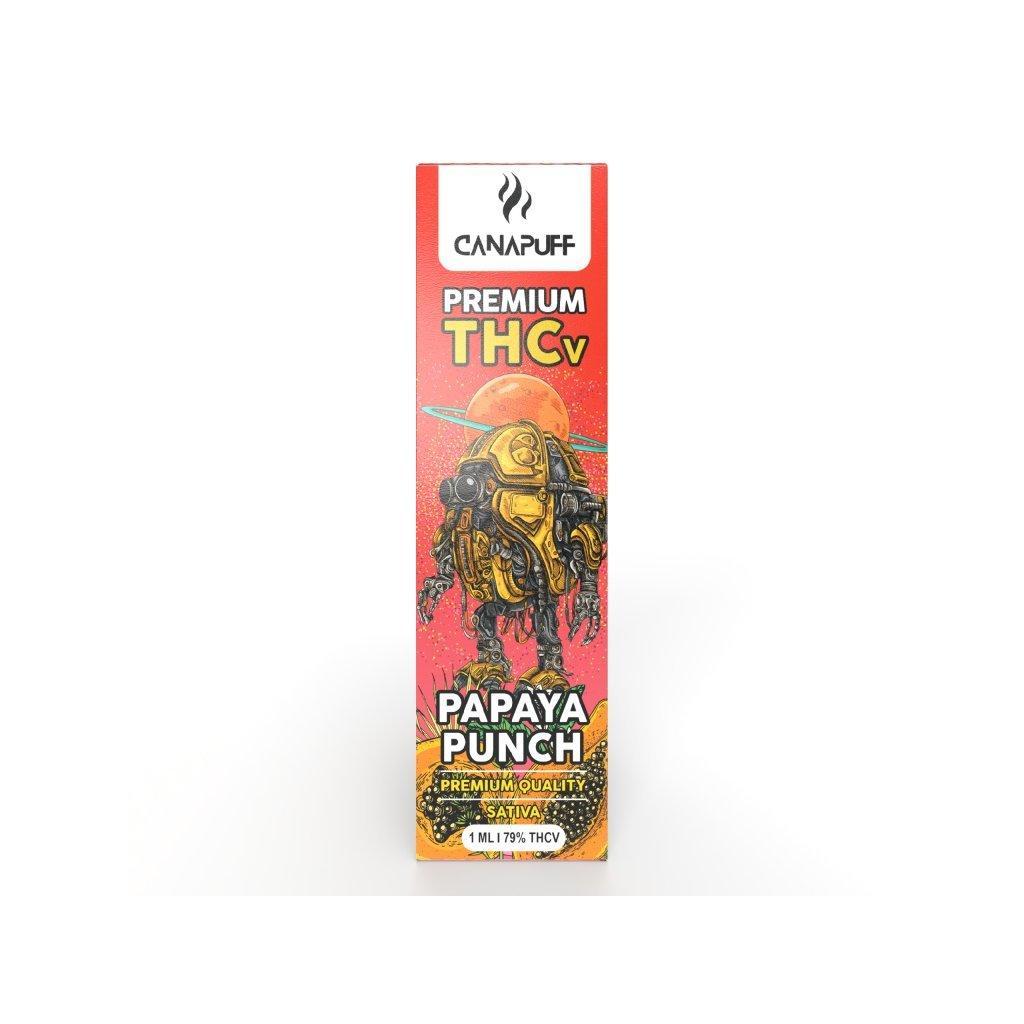PAPAYA PUNCH 79% THCv - Canapuff - UNA SOLA UTILIZZO - 1ml Canapuff