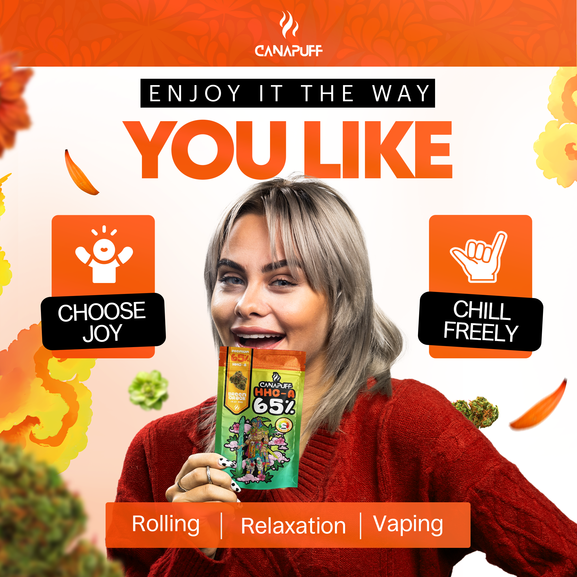 Canapuff - Green Crack 65% - HHC-A Kwiaty-Canapuff