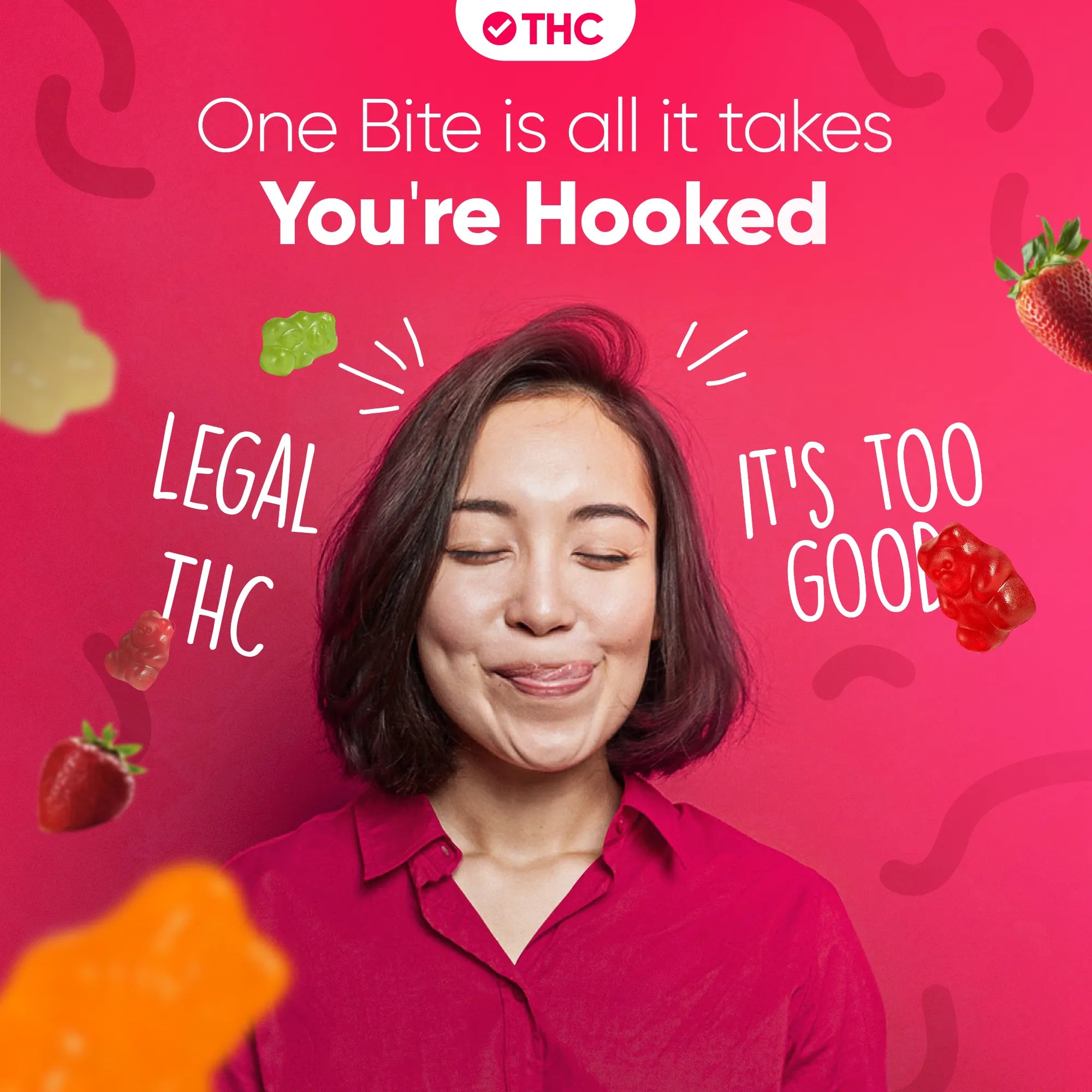 THC Gummies Strawberry-Canapuff