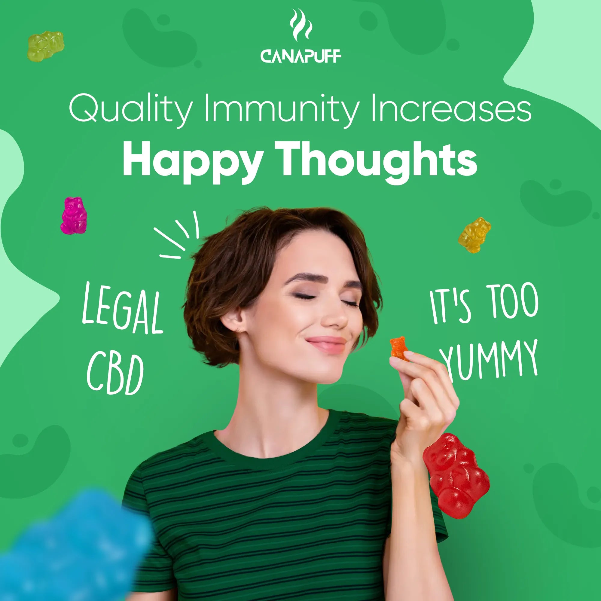 Canapuff - CBD-gumicukorkák - Immunity-Canapuff