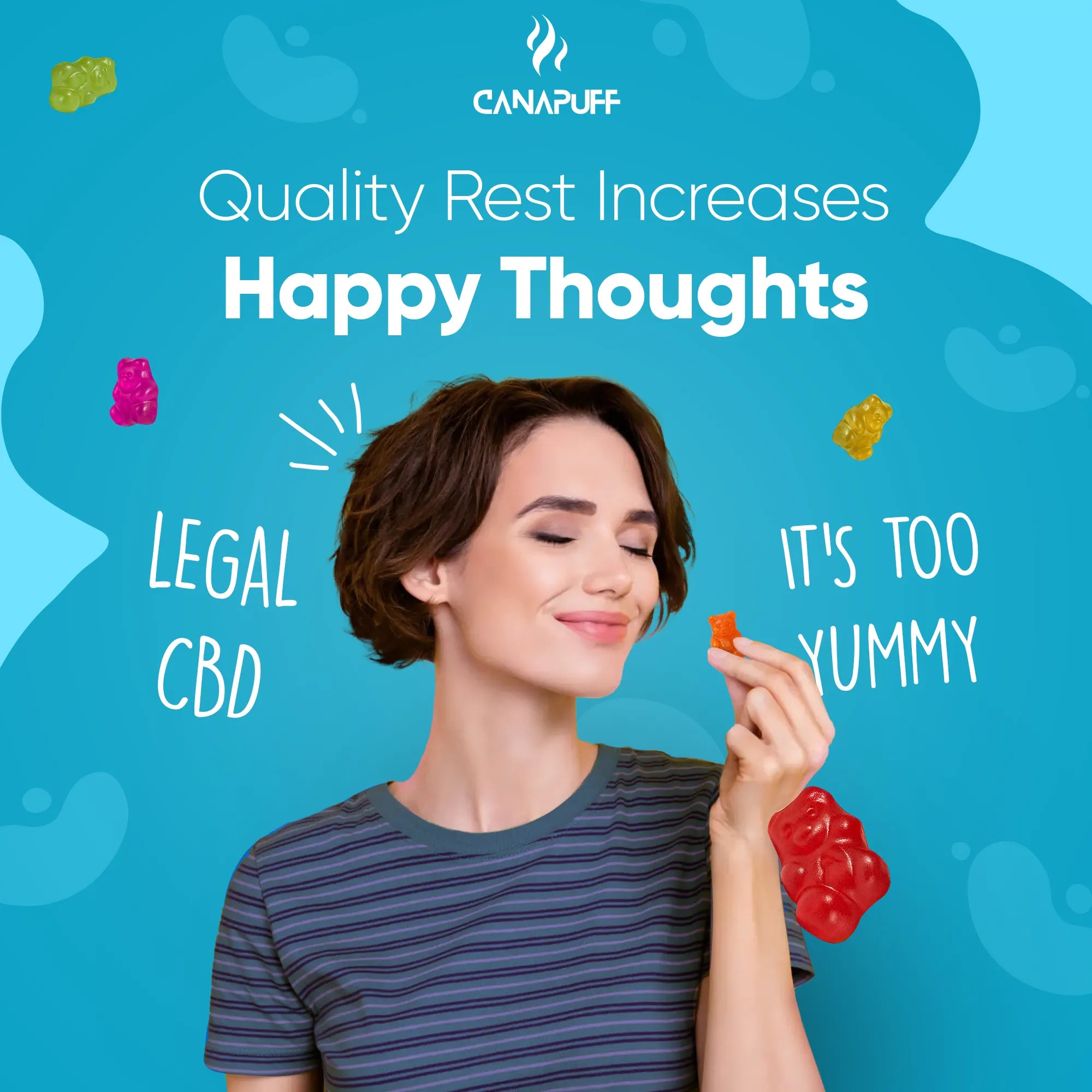 Canapuff - CBD-gumicukorkák - Rest-Canapuff