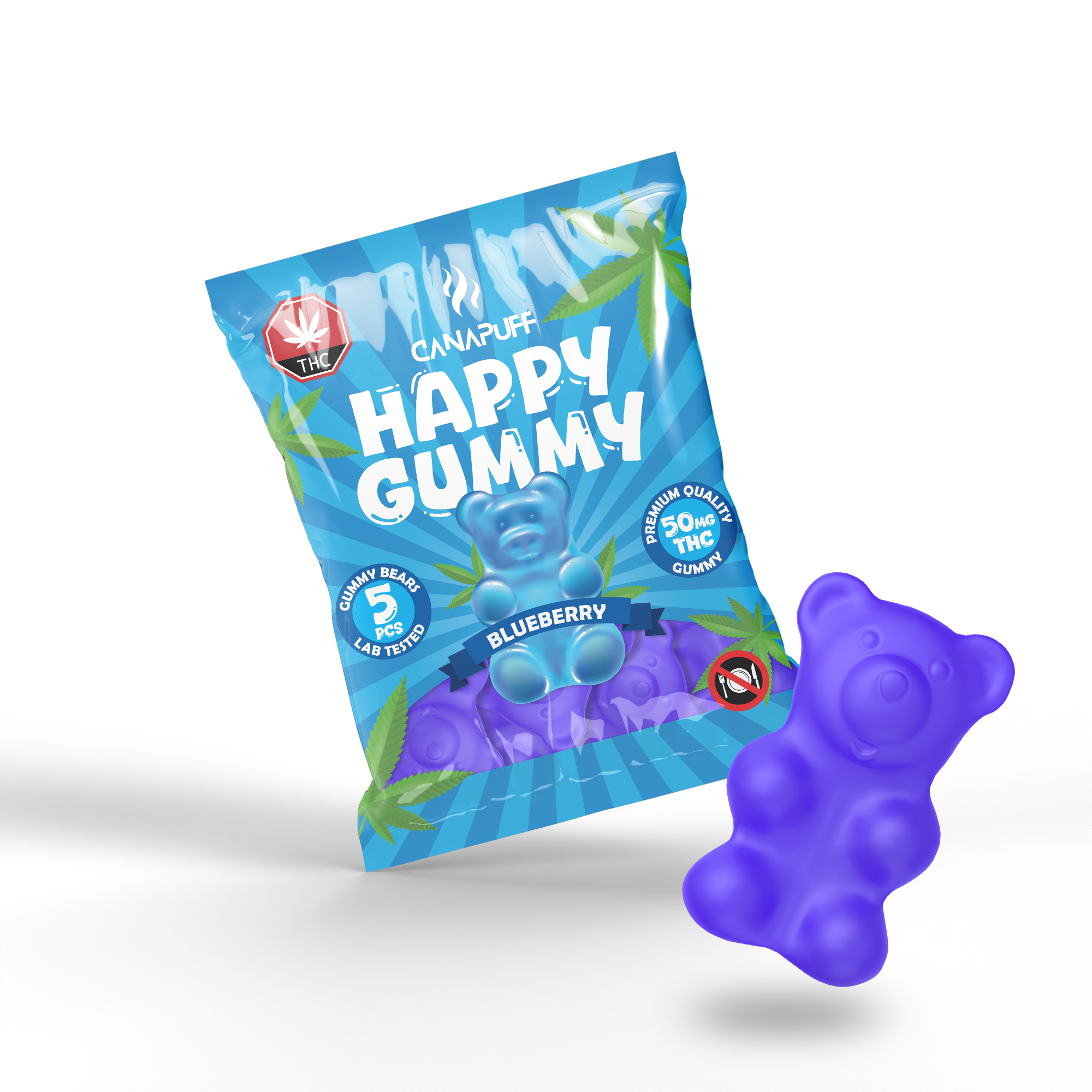 THC gumicukorkák Áfonya