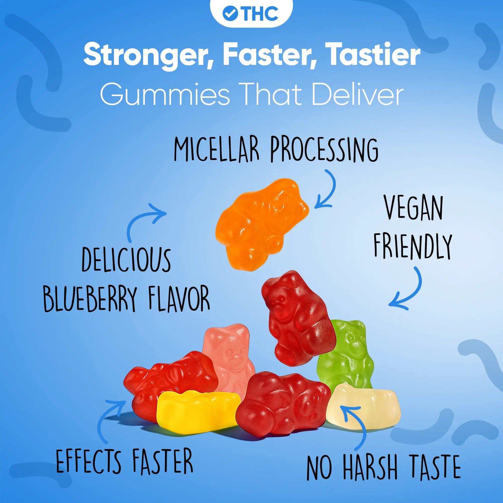 THC gumicukorkák Blueberry-Canapuff
