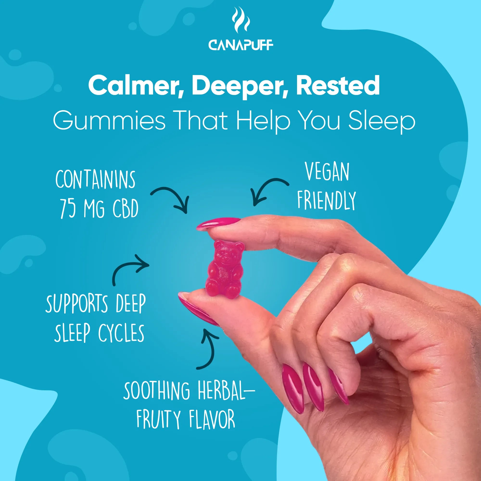 Canapuff - CBD-gumicukorkák - Rest-Canapuff