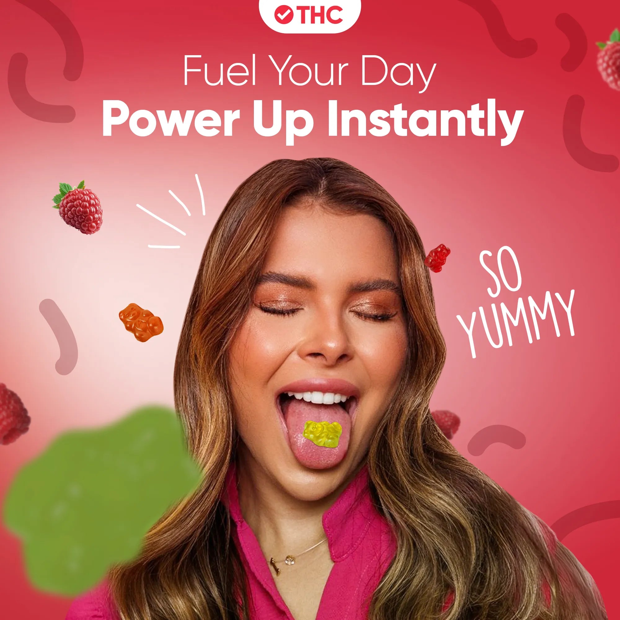 Gummie THC Framboise-Canapuff