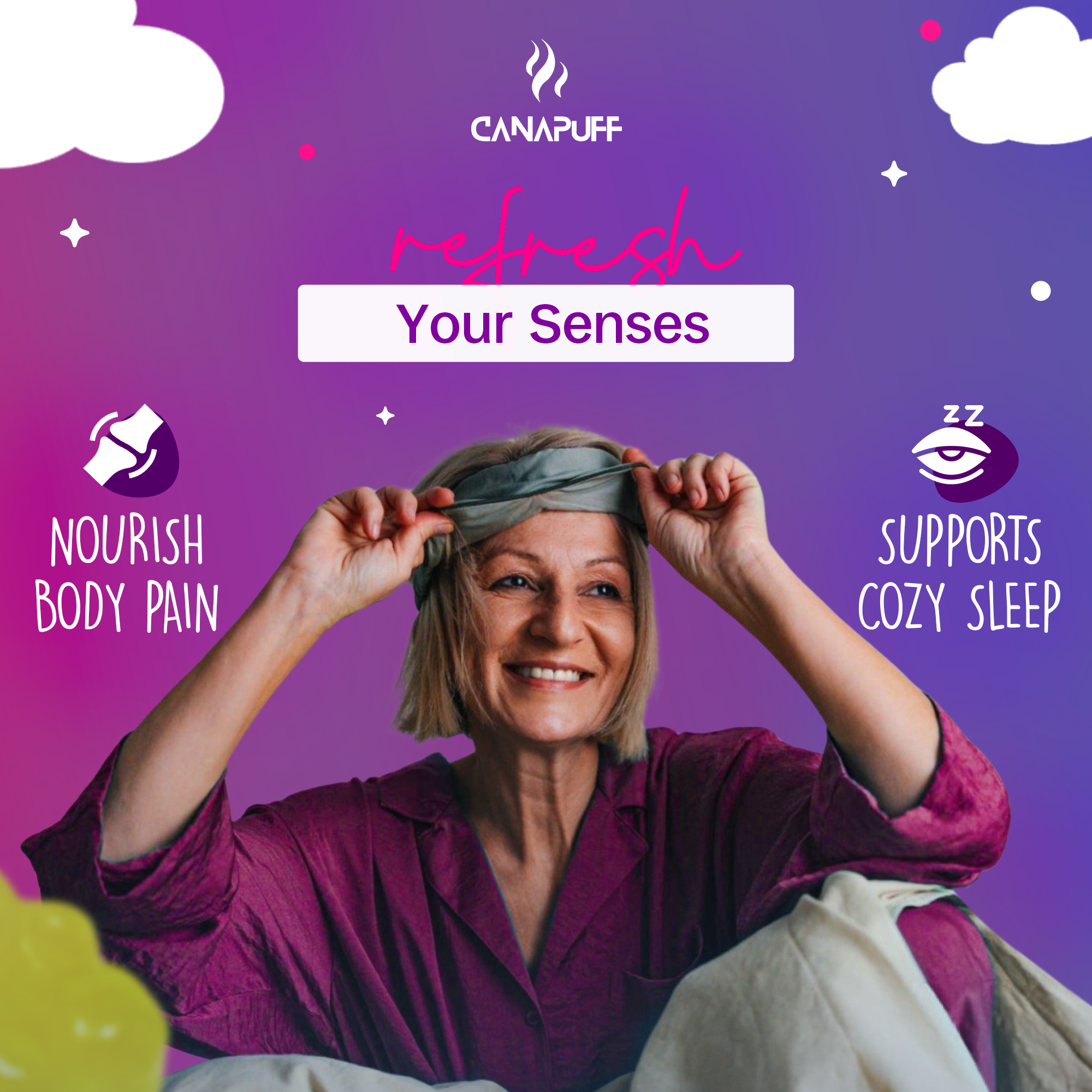 Melatonin+CBN Gummies - Raspberry-Canapuff