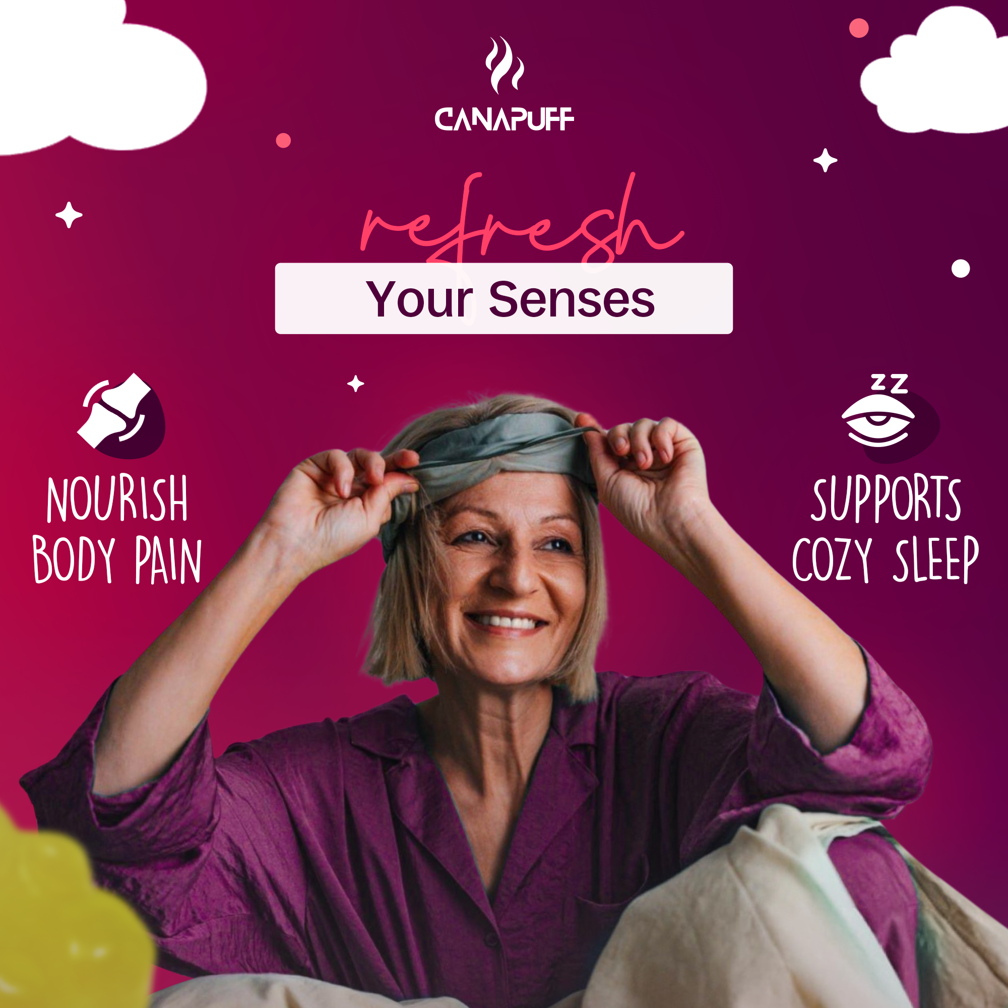 Melatonin+CBD Gumicukorkák - Cseresznye-Canapuff