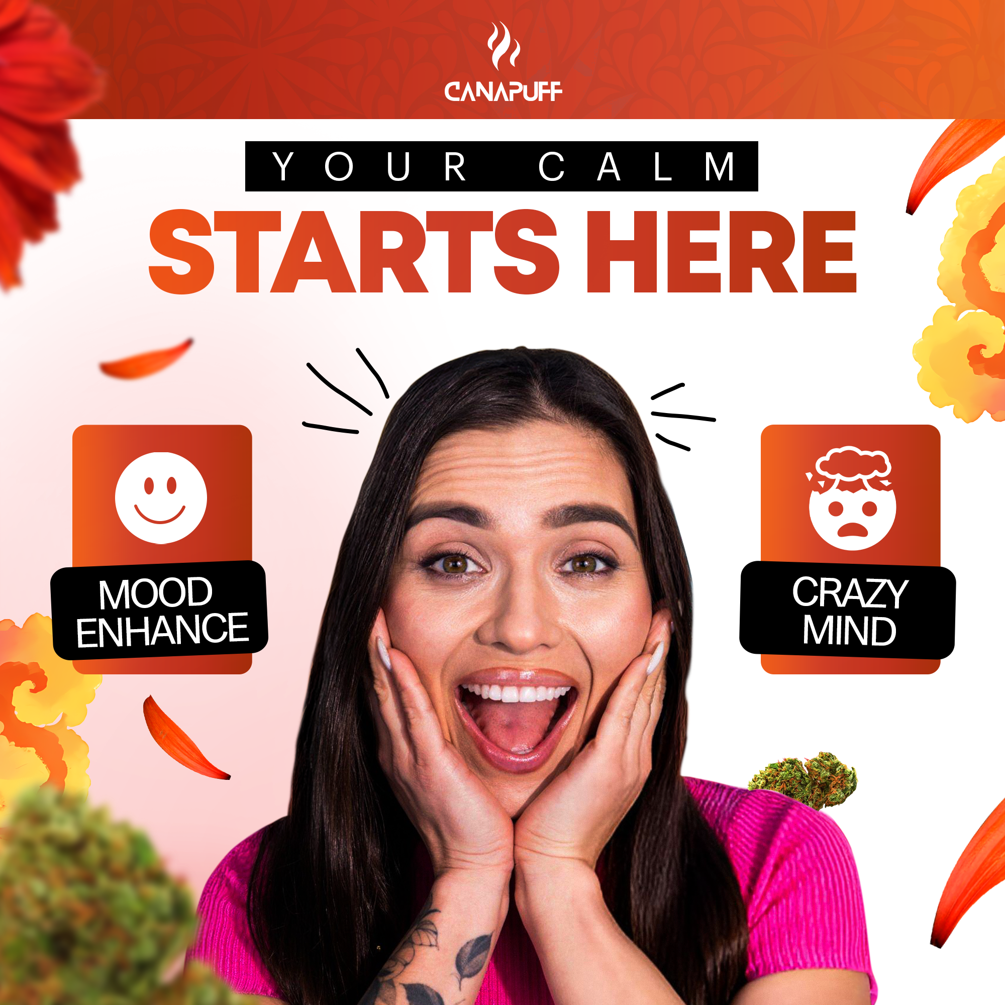 Canapuff - Tangie Dream 65% - HHC-A Topskud-Canapuff