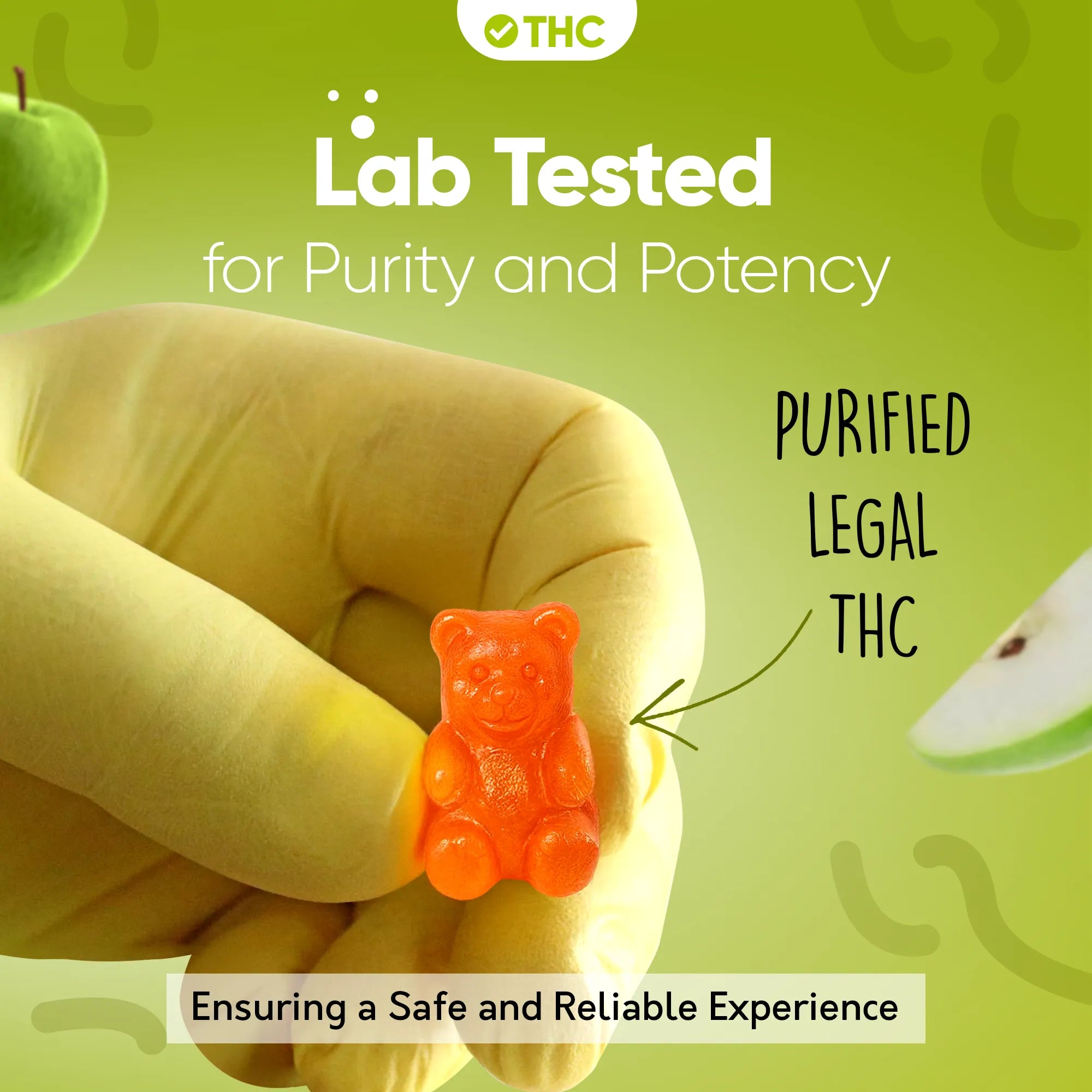 THC Gummies Green Apple-Canapuff