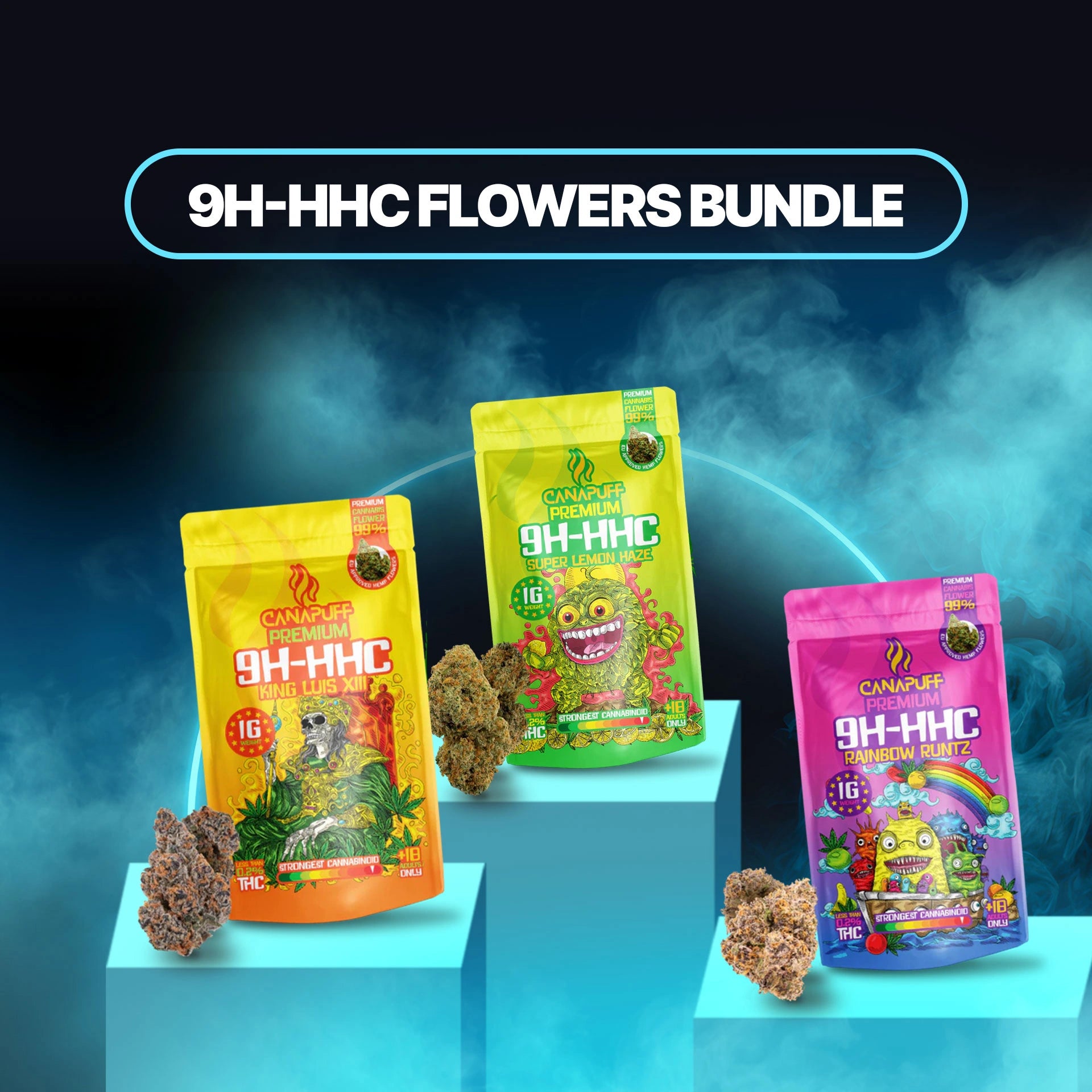 9H-HHC flori Crăciun Bundle (3x1g)