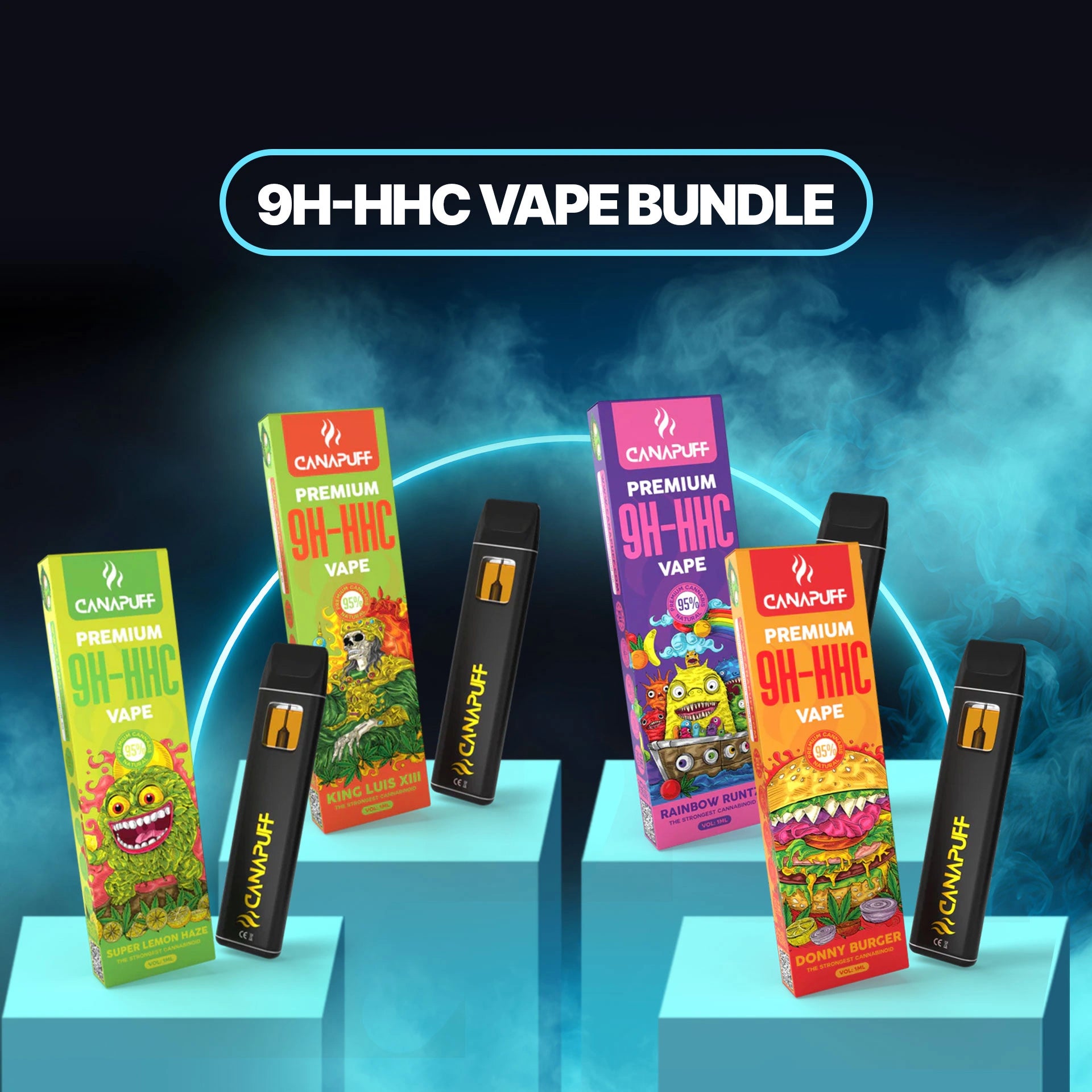 9H-HHC Vape Kerst Bundle (4x1ml)