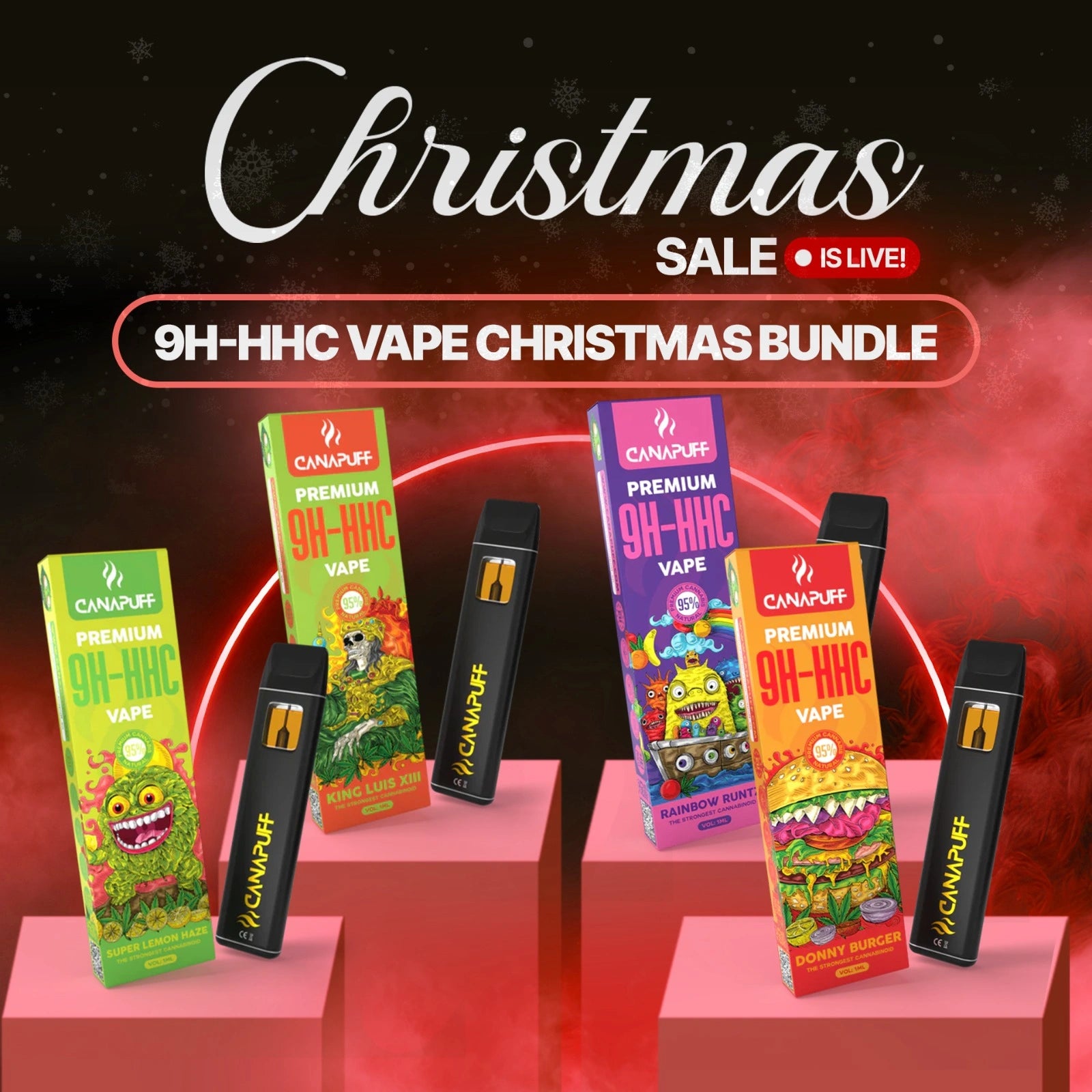 9H-HHC Vape Christmas Bundle (4x1ml)