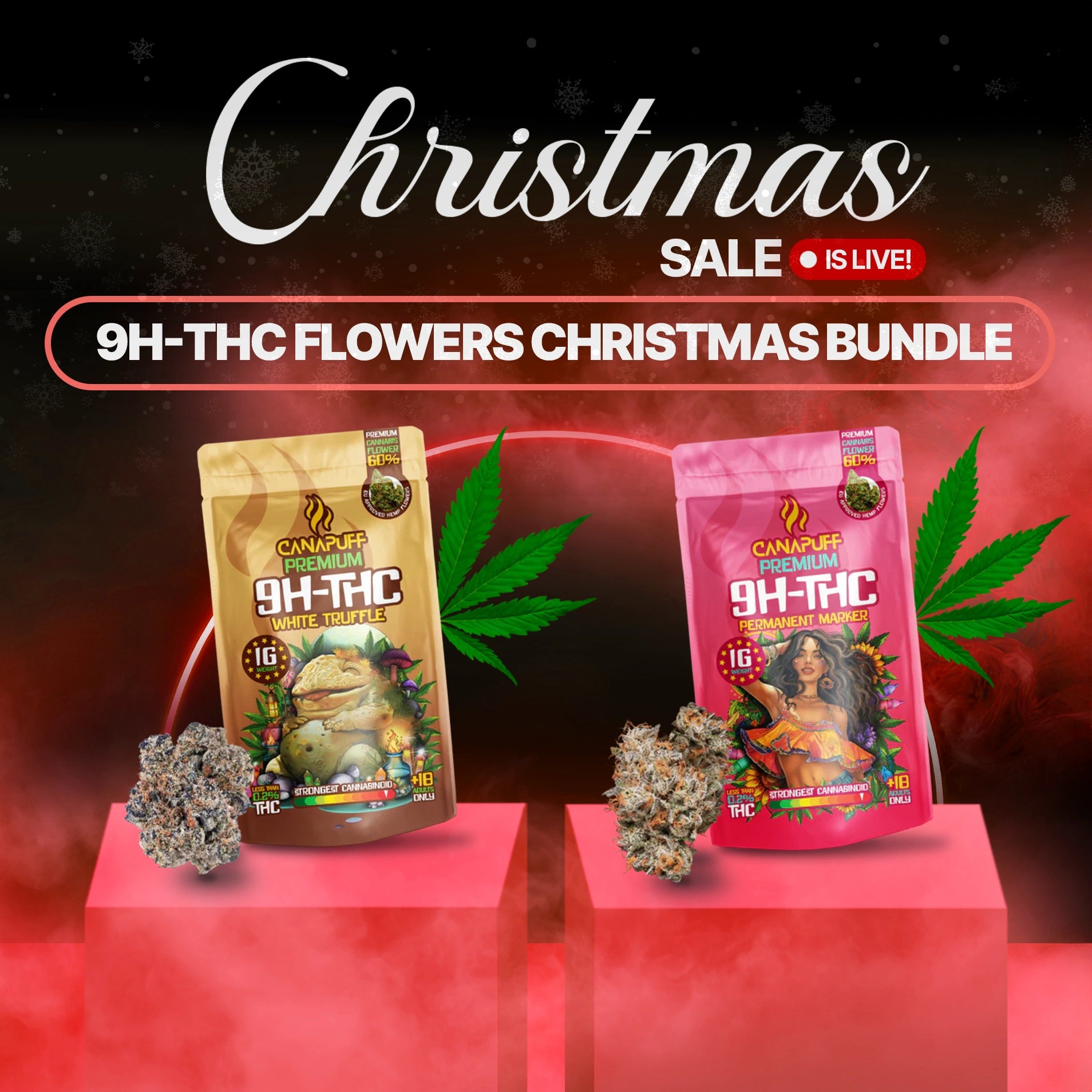 9H-THC Flowers Christmas Bundle (2x1g)