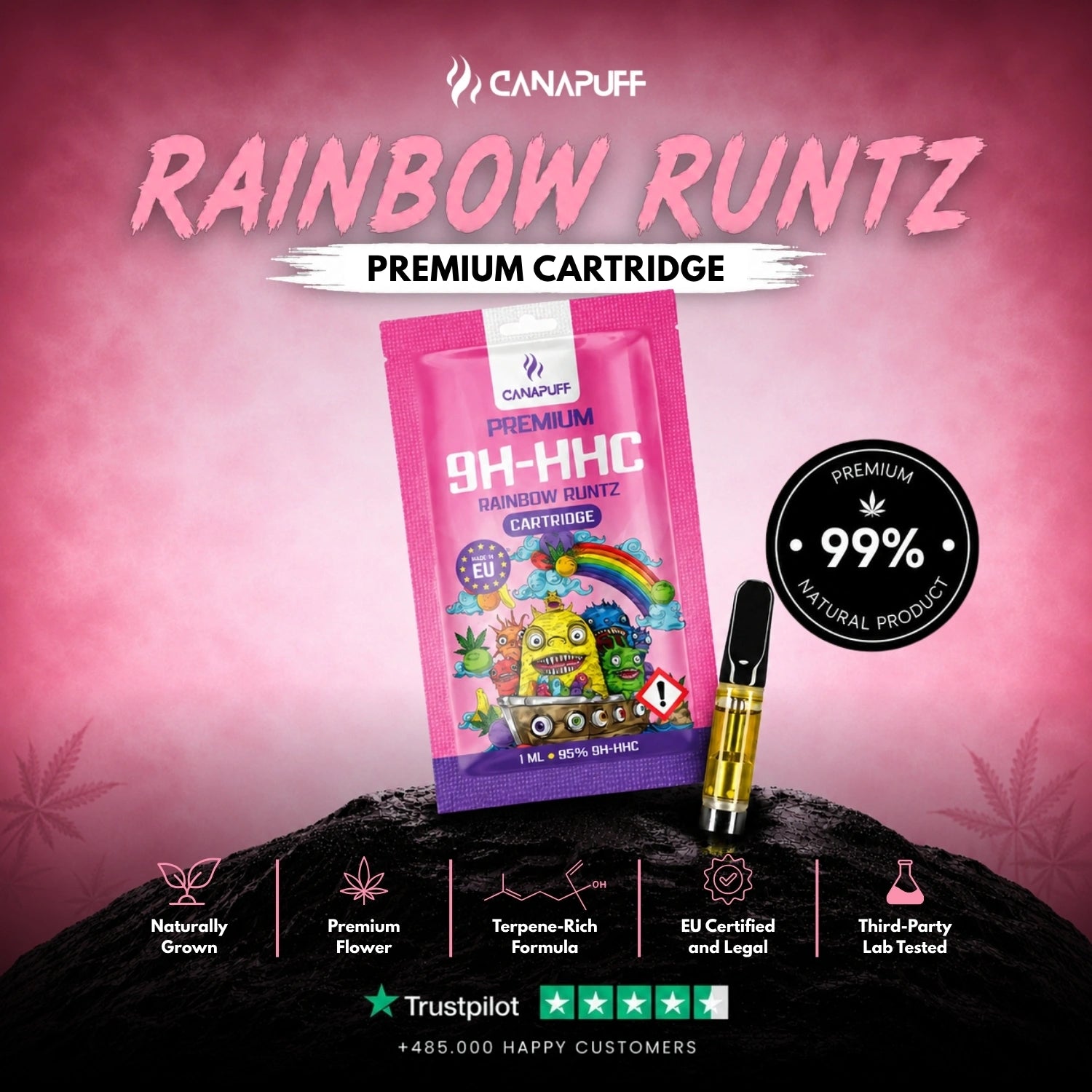 9H-HHC Uložak Rainbow Runtz 95%