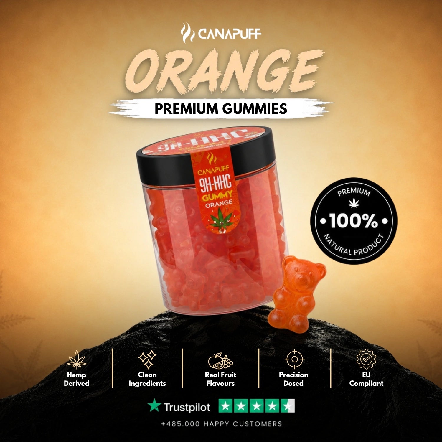 9H-HHC Gummies Orange