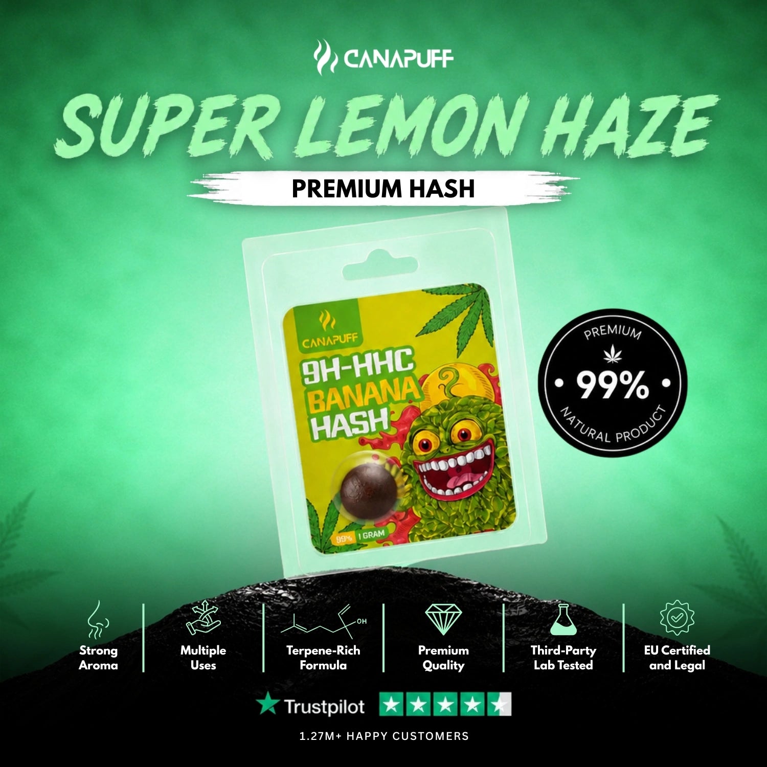 9H-HHC Hachís Banana 99%