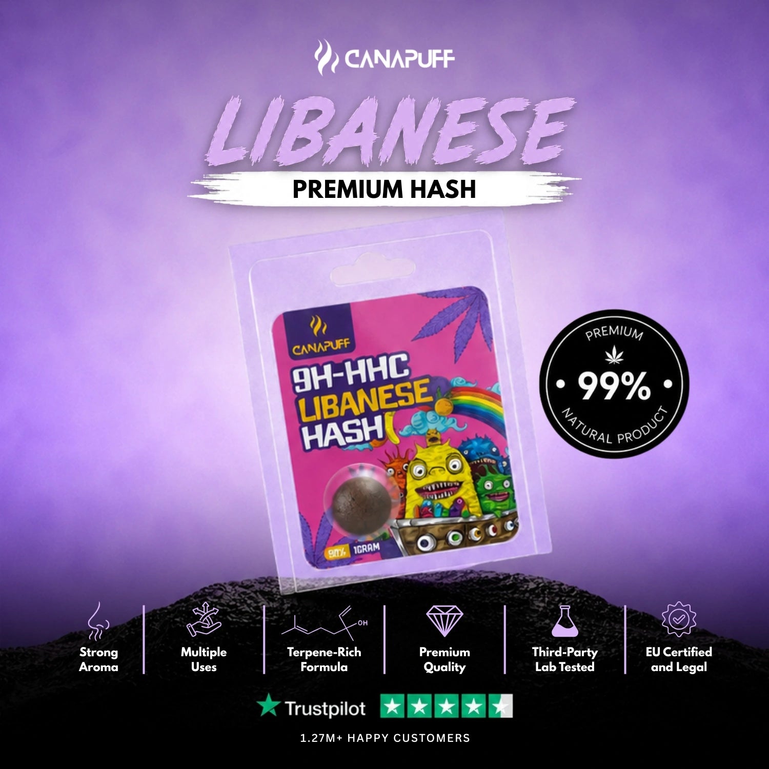 9H-HHC Hash Libanese 99 %