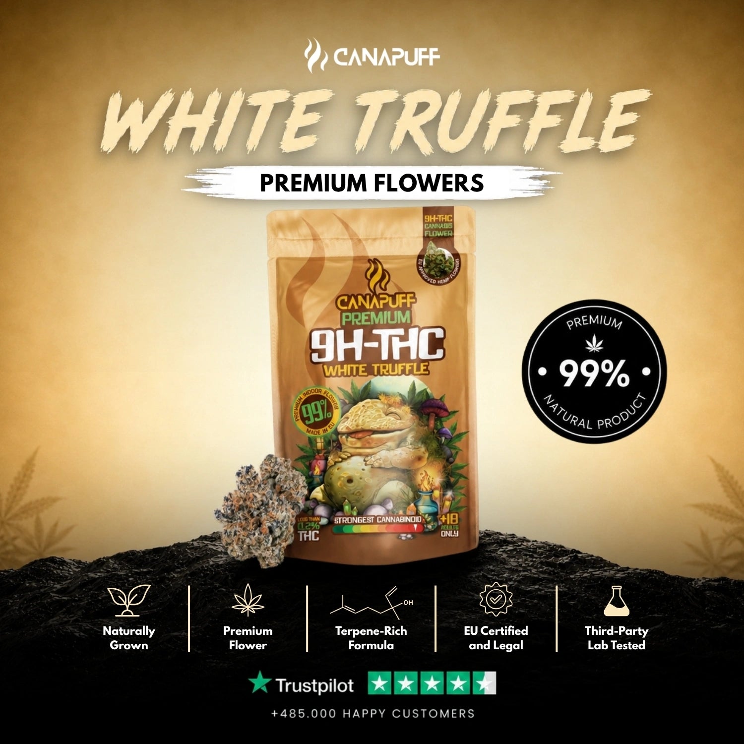 9H-THC Fiori White Truffle 99%
