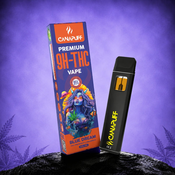 Vape Canapuff 9H-THC Blue Dream 95%, pen descartável de 1ml