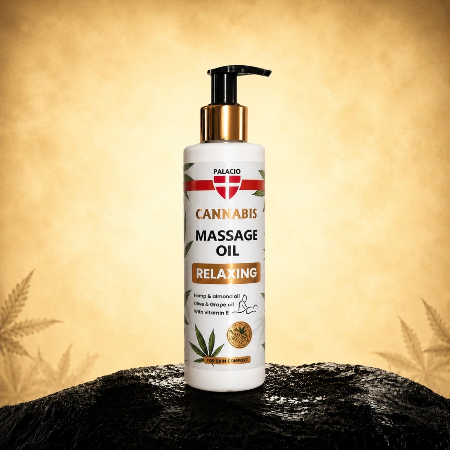 Palacio Lichaamolie voor ontspannende massage met cannabis 150ml
