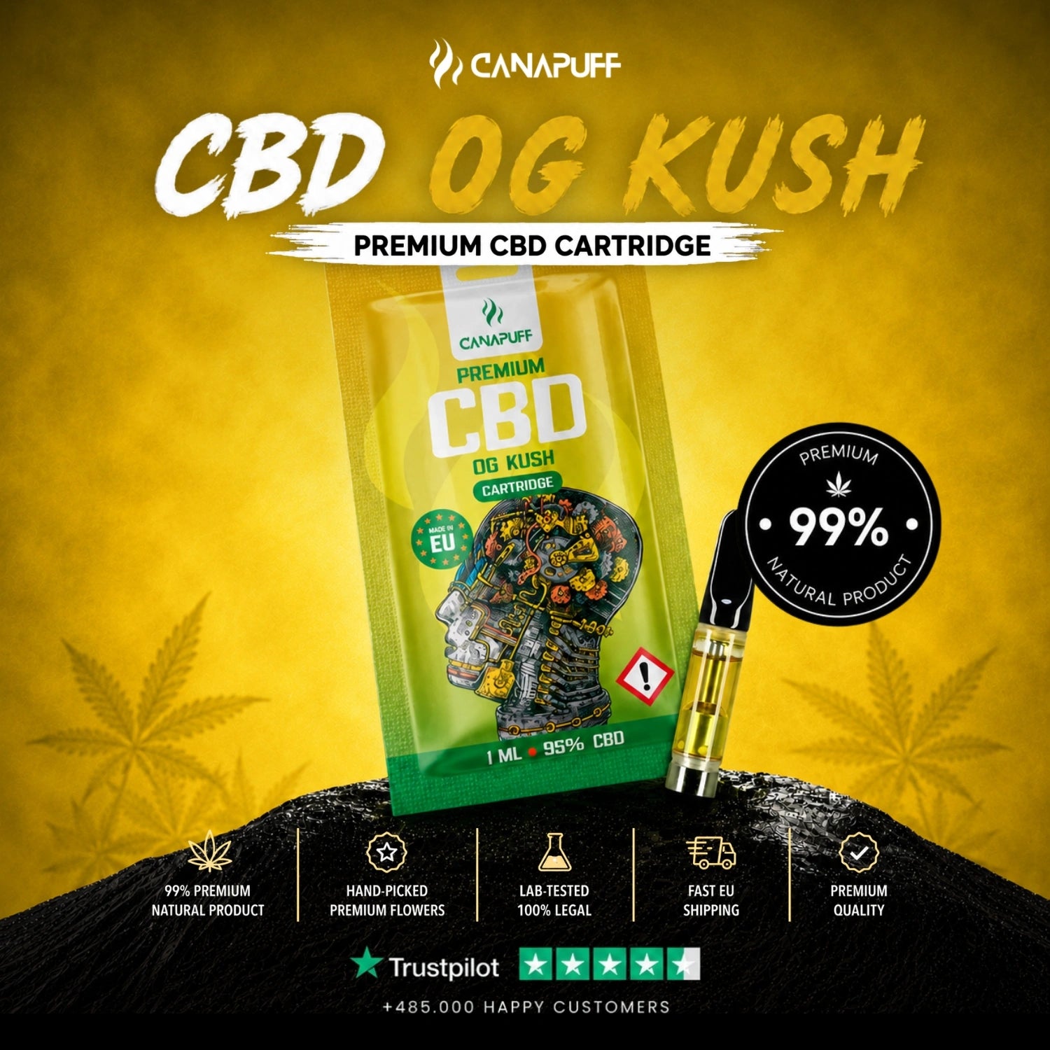 CBD Cartridge OG Kush 95%