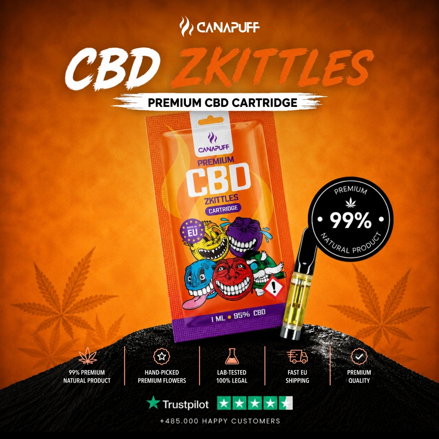 CBD Cartridge Zkittles 95%