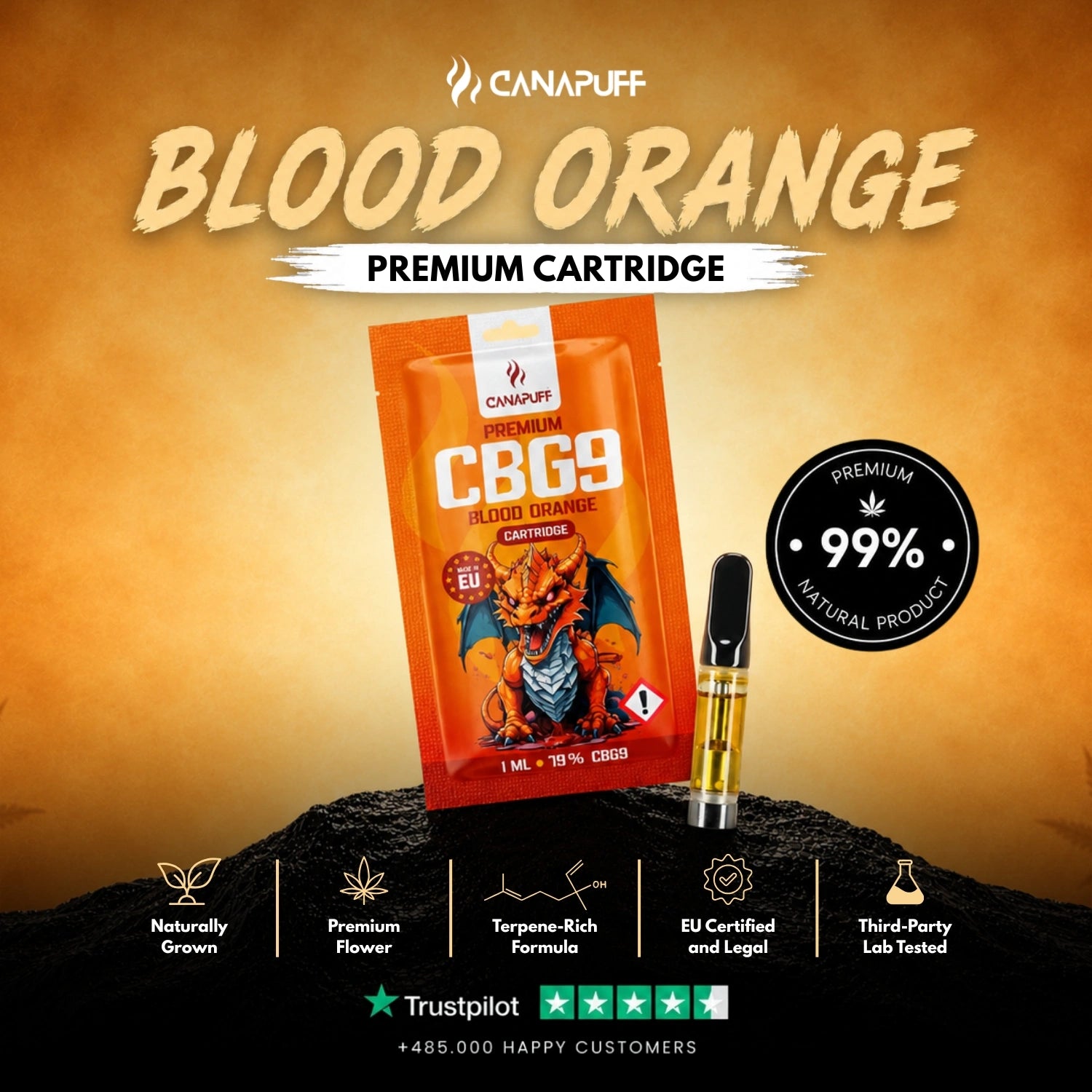 CBG9 Cartridge Blood Orange 79%