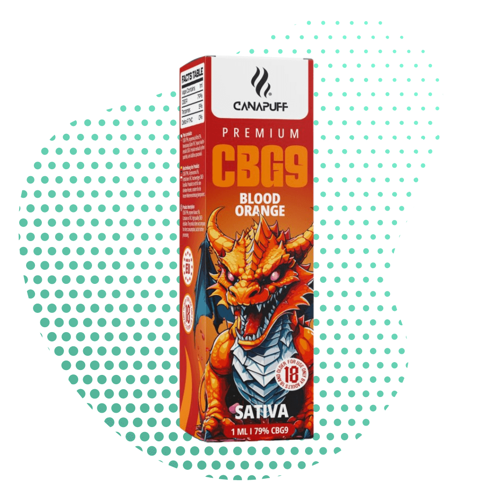 Blood Orange 79% CBG9 - Canapuff - Vienkartinis naudojimas - 1 ml Canapuff