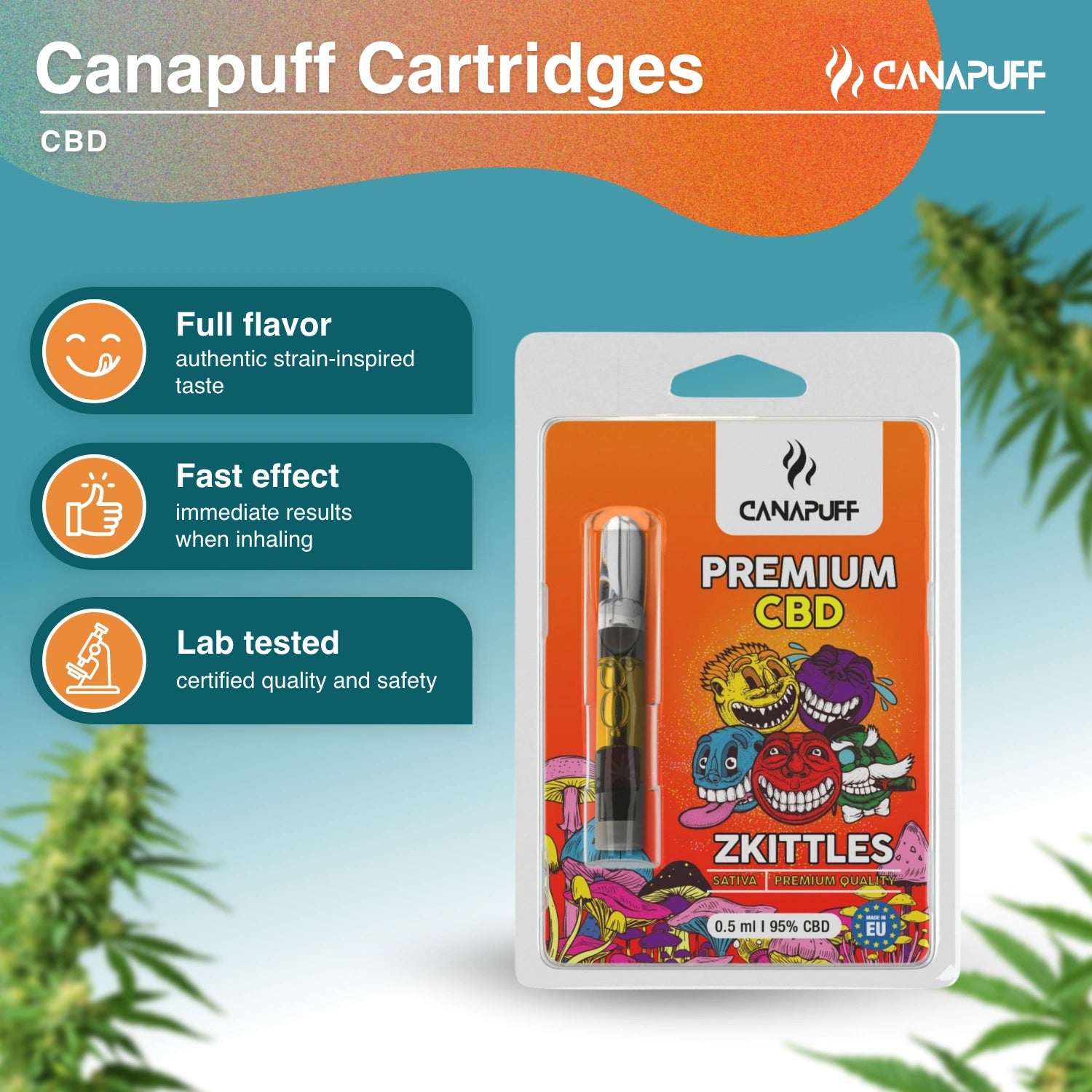 ZKITTLES - CBD 95% - cartridge - Canapuff